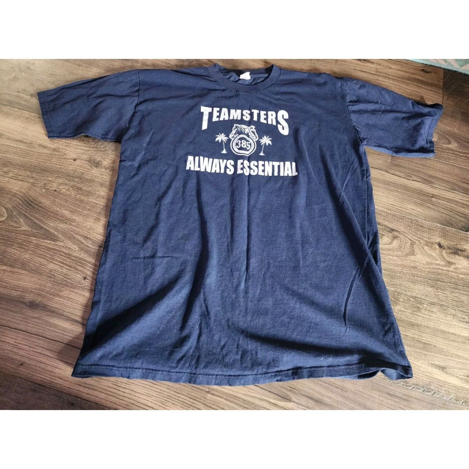 Union LA Union Teamsters LOCAL 385 Always Essential Double Sided Mens 2XL T Shirt Size US XXL / EU 58 / 5 - 2 Thumbnail