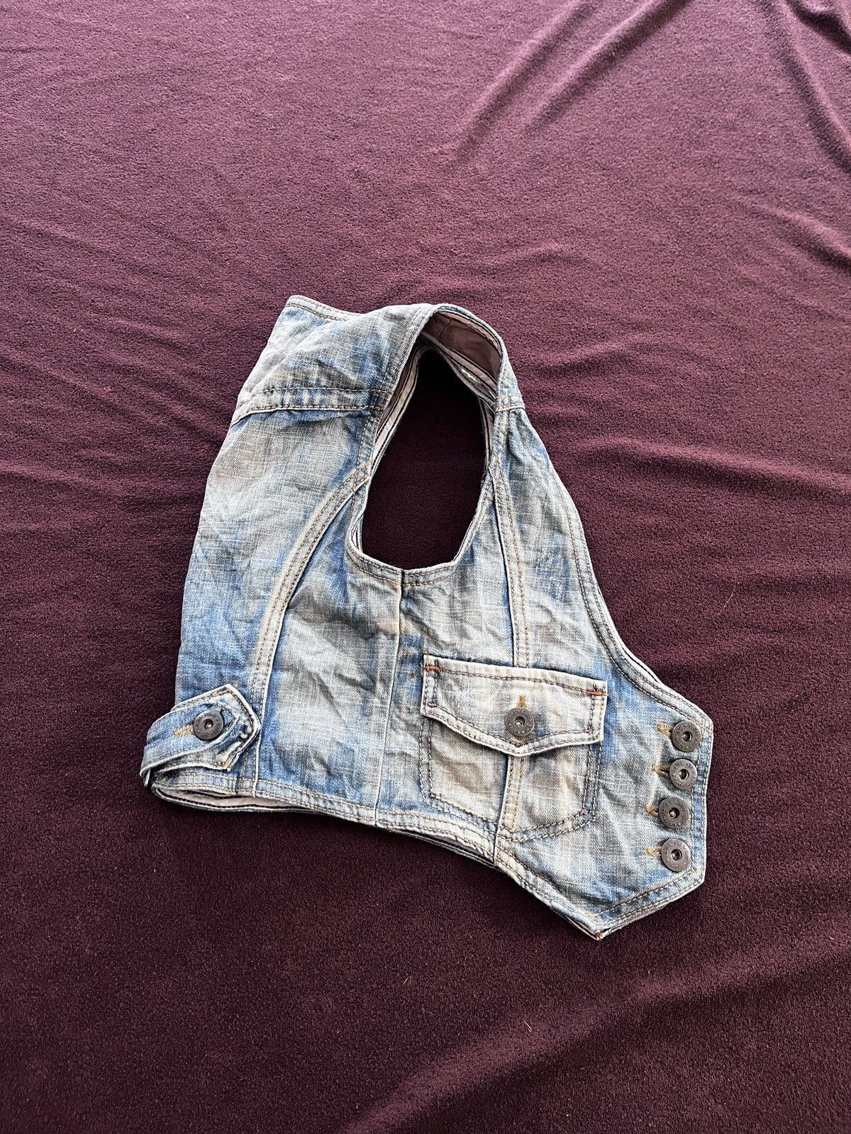 Japanese Brand LOTITS VEST FADED JEANS Size US S / EU 44-46 / 1 - 4 Thumbnail