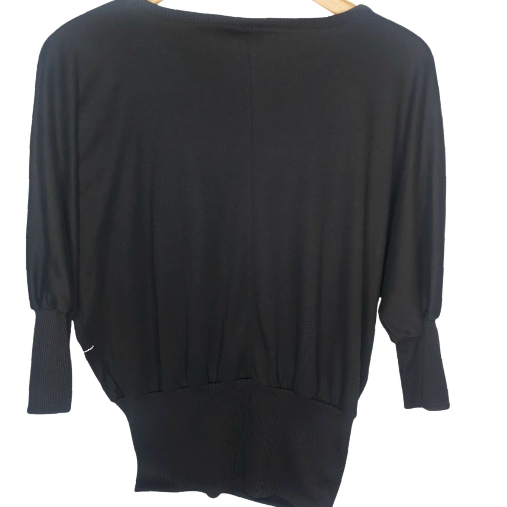 Vintage VINTAGE Peter Popovich Shirt Medium Black Silver Bead Sea Shell Beach Coastal 80s Womens Pullover Knit 3/4 Sleeve Slim Size M / US 6-8 / IT 42-44 - 3 Thumbnail