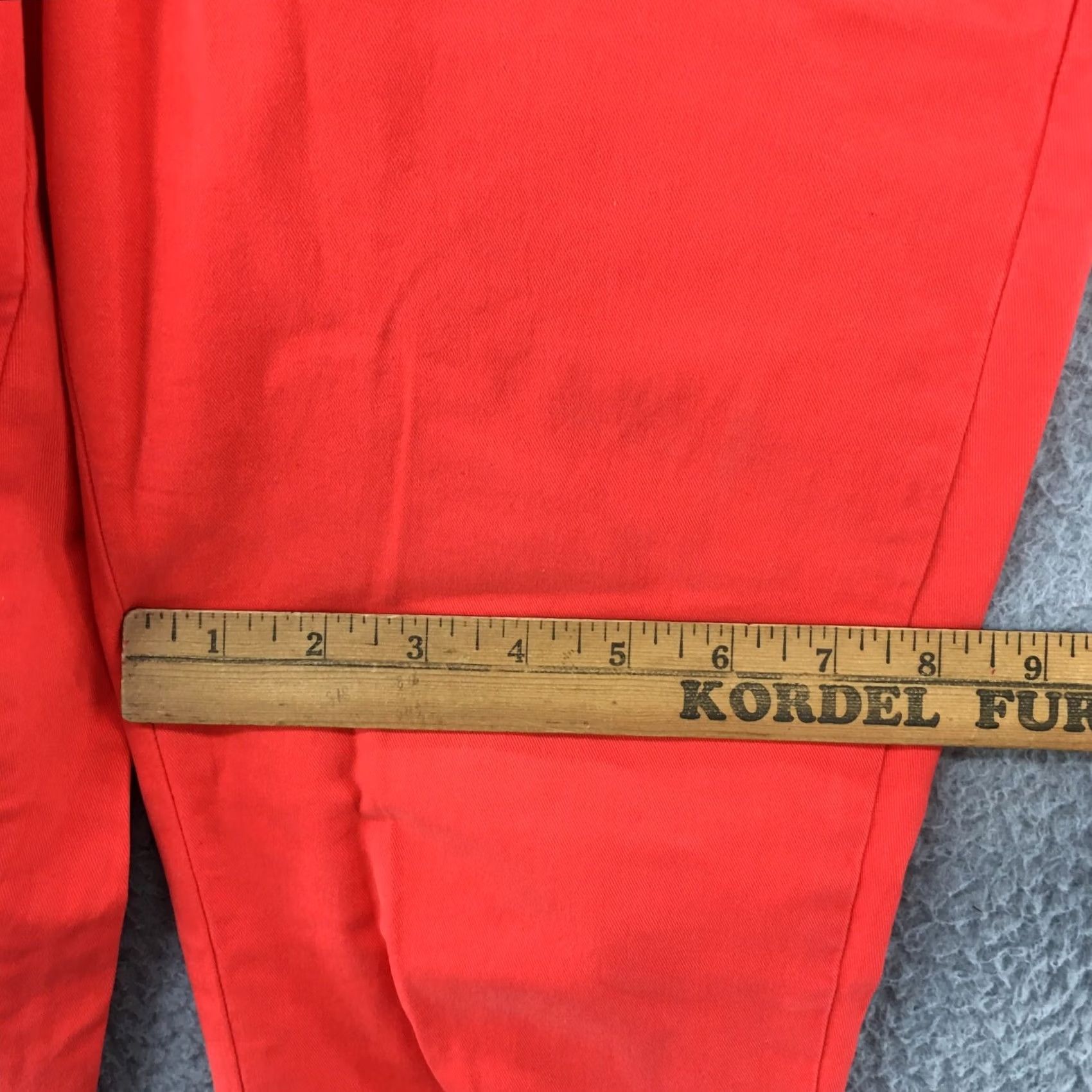 J.Crew J.CREW Andie Chino Pants Womens 0 Red Orange Cotton Blend Mid Rise Zip Fly Casual Shirt? Size 25" / US 0 / IT 36 - 6 Thumbnail