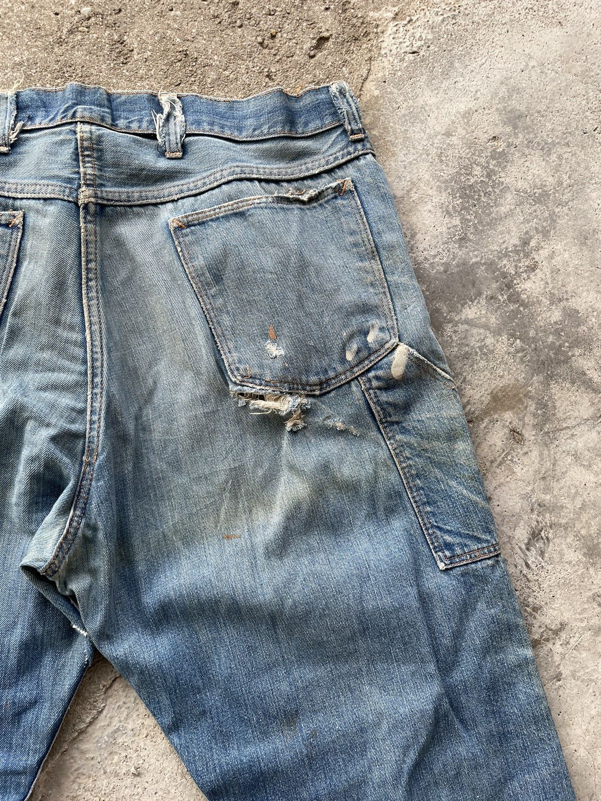 Vintage Vintage 50s selvage jeans unbranded distressed Size US 39 - 8 Thumbnail