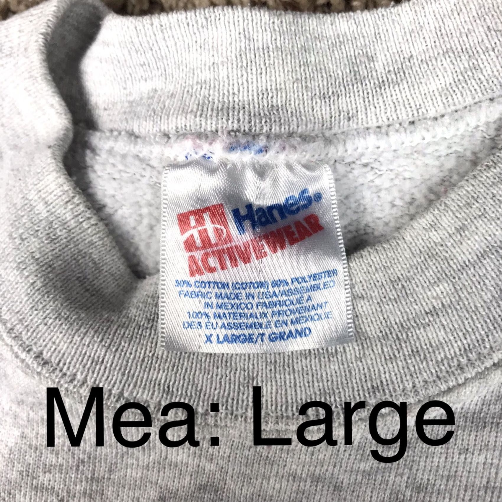 Hanes VINTAGE Bicycle Museum Of America 1994 Gray Crewneck Sweatshirt Large Hanes Activewear Mens 90s Graphic Print Size US L / EU 52-54 / 3 - 2 Thumbnail