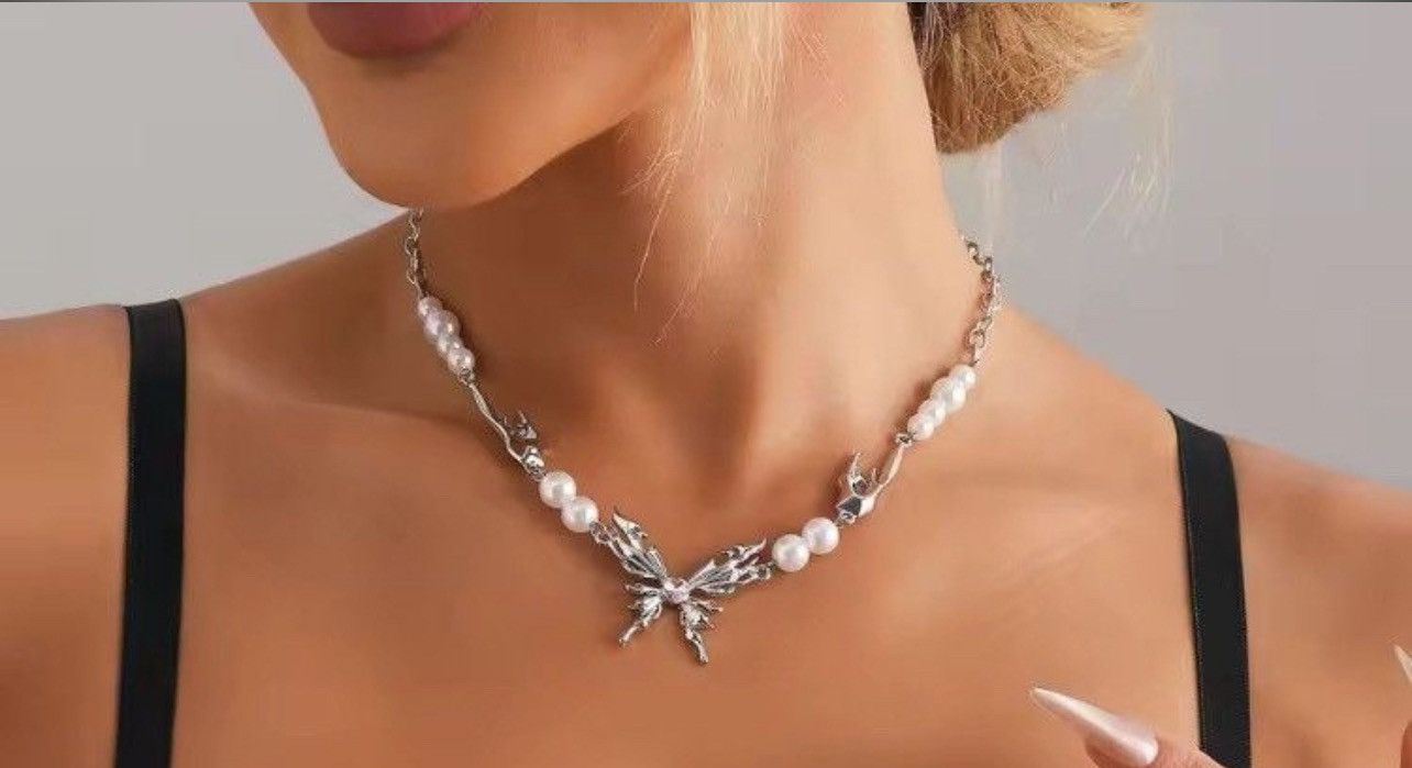 Jewelry Butterfly Tassel Necklace Size ONE SIZE - 2 Thumbnail