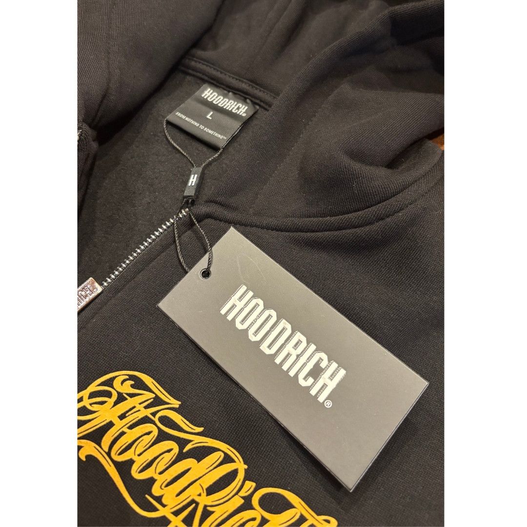 Hoodrich Hoodrich Black Zip-Up Hoodie Size US L / EU 52-54 / 3 - 3 Thumbnail