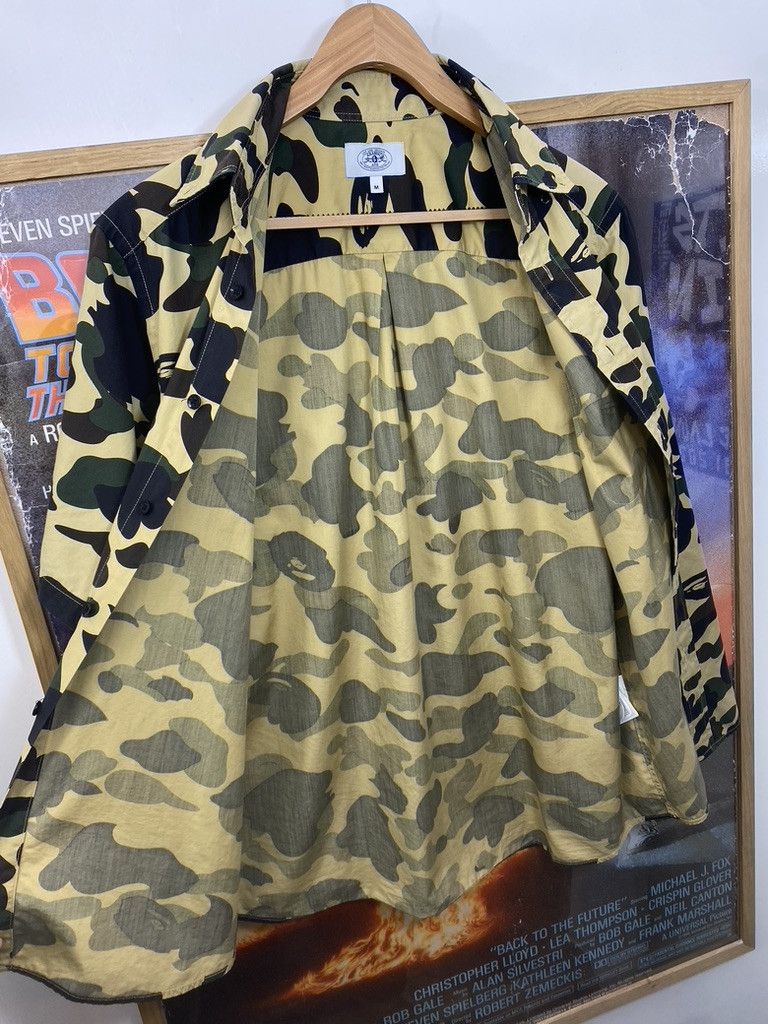 Bape 00s Vintage Bape Cut and Collage Camo Button Up Shirt Size US M / EU 48-50 / 2 - 7 Thumbnail