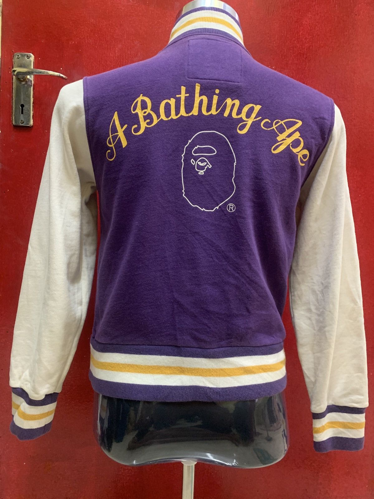 Bape Apee Sweat Varsity Jacket Size XS / US 0-2 / IT 36-38 - 2 Thumbnail