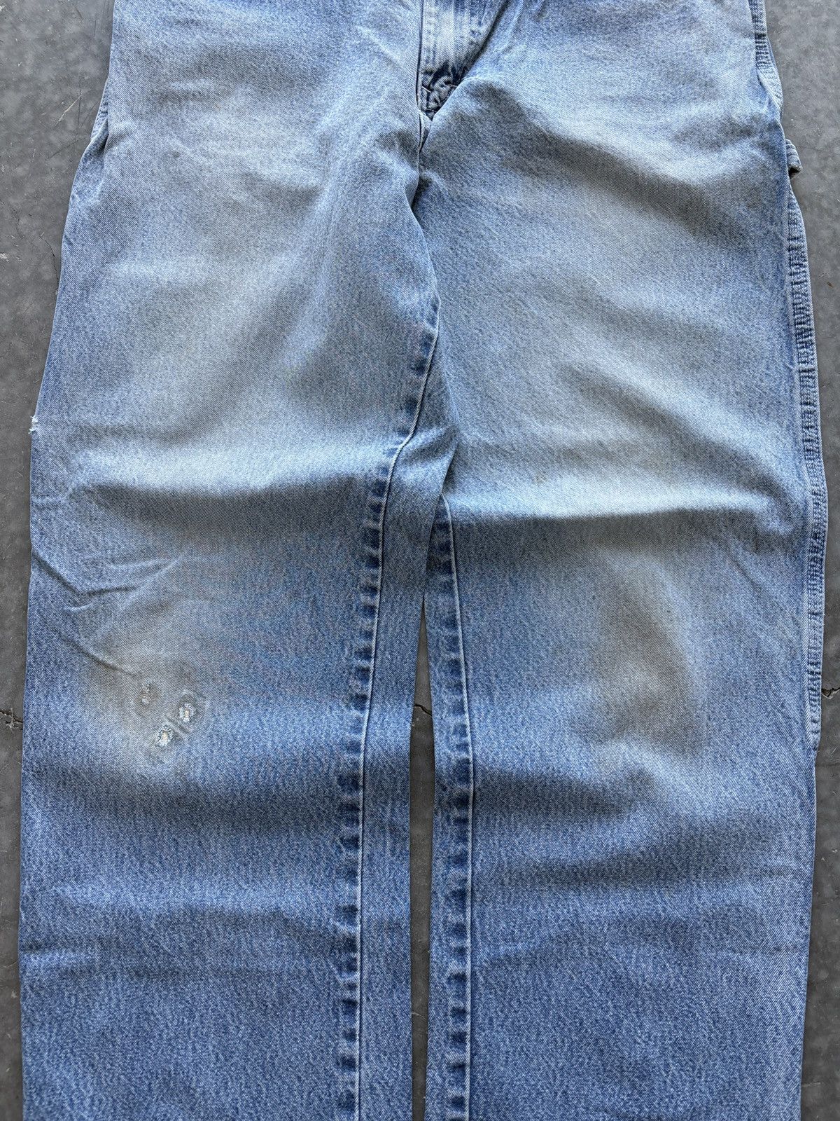 Dickies Thrashed Vintage Y2K Dickies Carpenter Jeans 36x31 Faded Size US 36 / EU 52 - 2 Thumbnail
