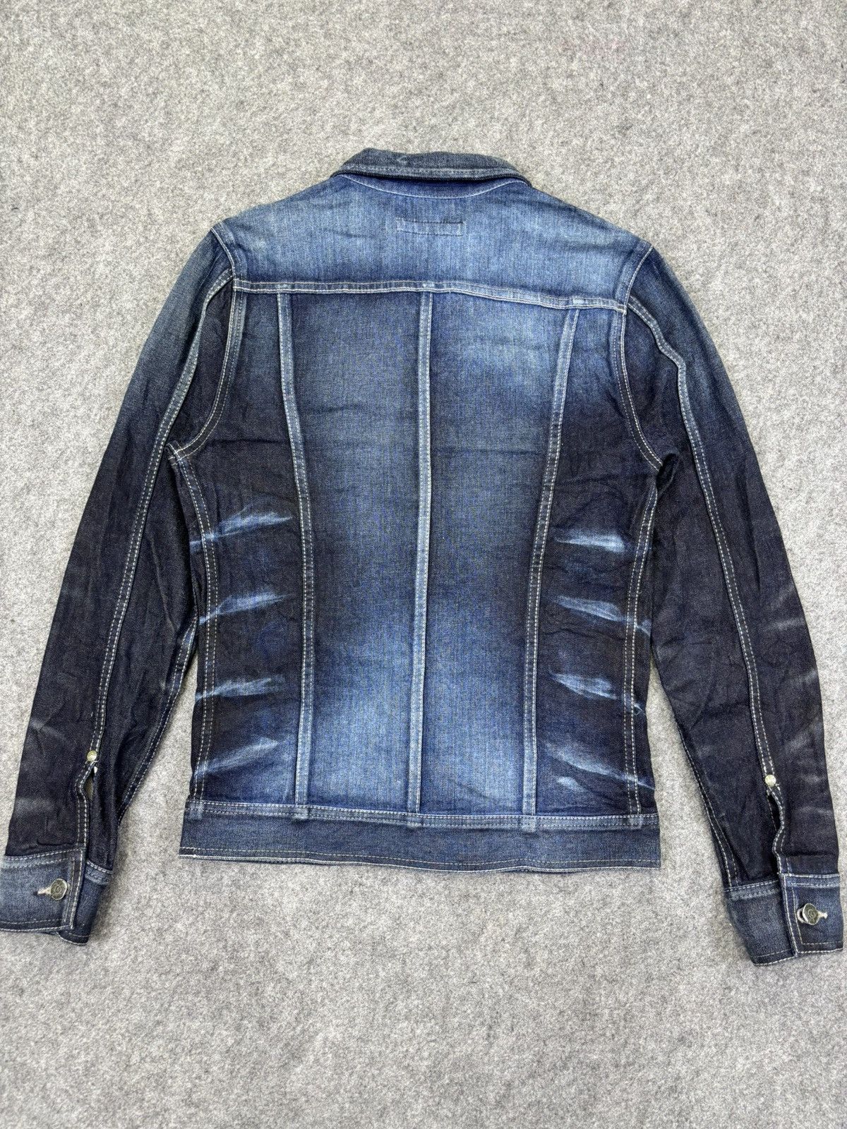 GOSTAR DE FUGA 💥Archival💥Fuga Claw Mark Fades Skinny Trucker Jacket K9 Size US XS / EU 42 / 0 - 15 Thumbnail