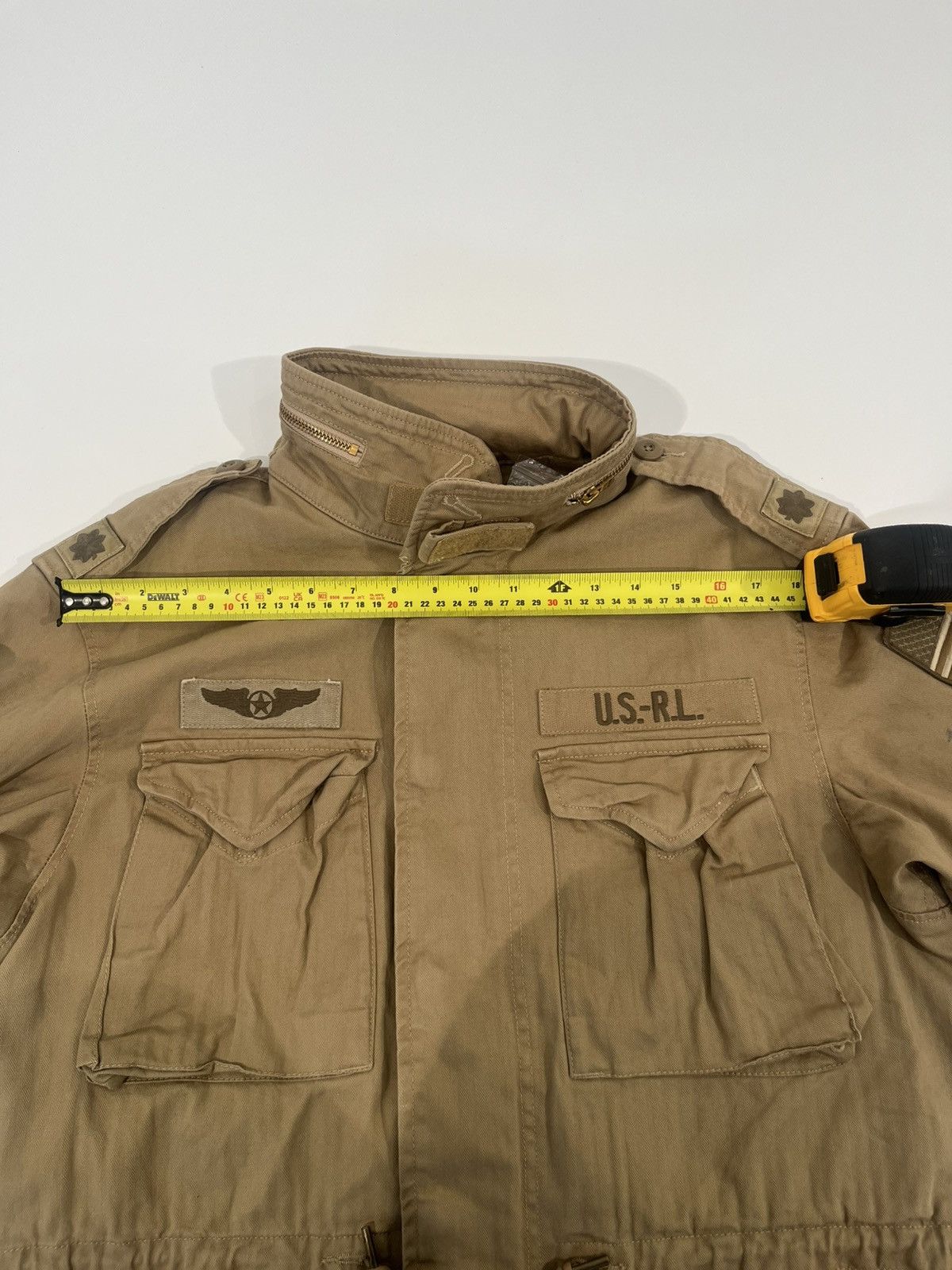 Polo Ralph Lauren Polo Ralph Lauren Military Field Jacket US RL - Rare Beige Size US L / EU 52-54 / 3 - 4 Thumbnail