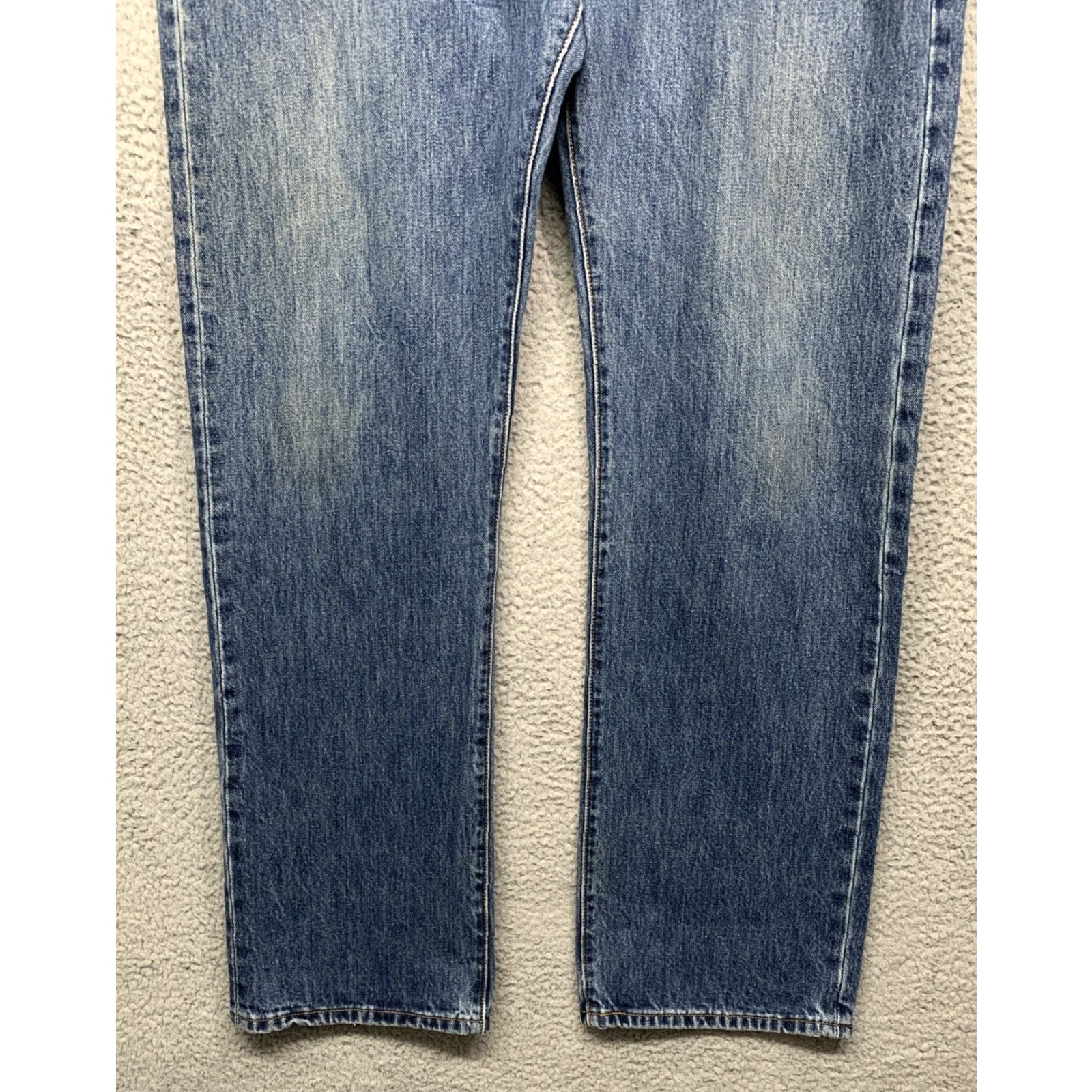 Levi's Levi’s Levi 501 Jeans Men’s 40X33 Blue Dark Wash Button Fly Straight Leg Jeans Mens 40x33 Light? Size US 40 / EU 56 - 3 Thumbnail