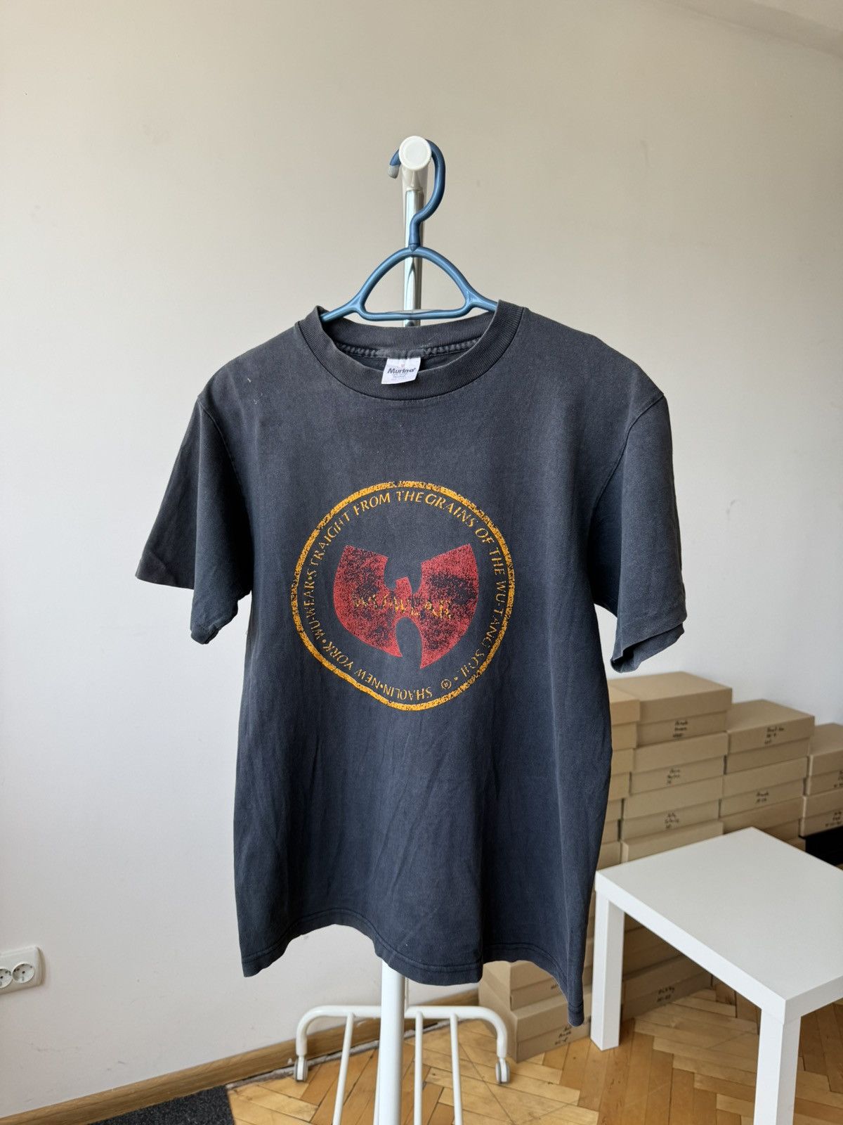 Rare Vintage 90s Wu-Tang Distressed Sun Faded Tshirt