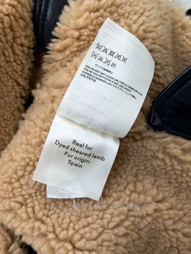 Acne Studios Acne Studios Khaki Camel Fur and Leather Coat Size XXS / US 00 / IT 34 - 5 Thumbnail