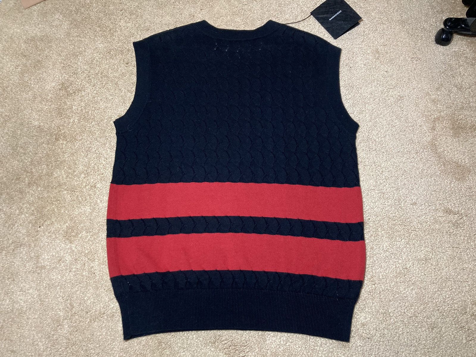 Namacheko SS21 Namacheko Tappan Intarsia Sweater Vest Knit Black 2021 Size US XS / EU 42 / 0 - 7 Thumbnail