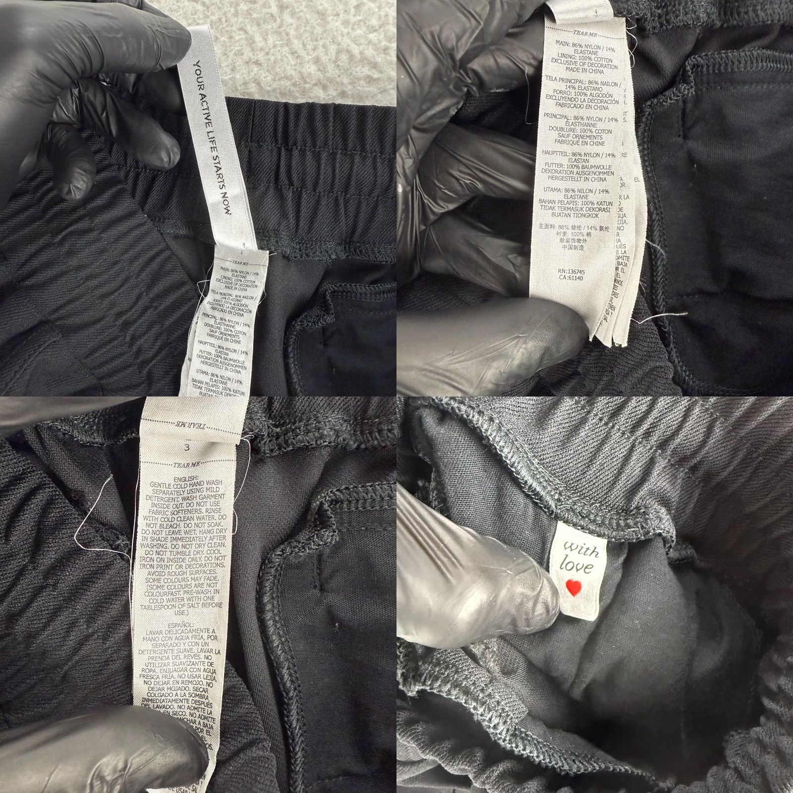 Vintage Lorna Jane Jogger Pants Womens XS Black Drawstring Ankle Zip Activewear Gym Pants Size 26" / US 2 / IT 38 - 10 Thumbnail