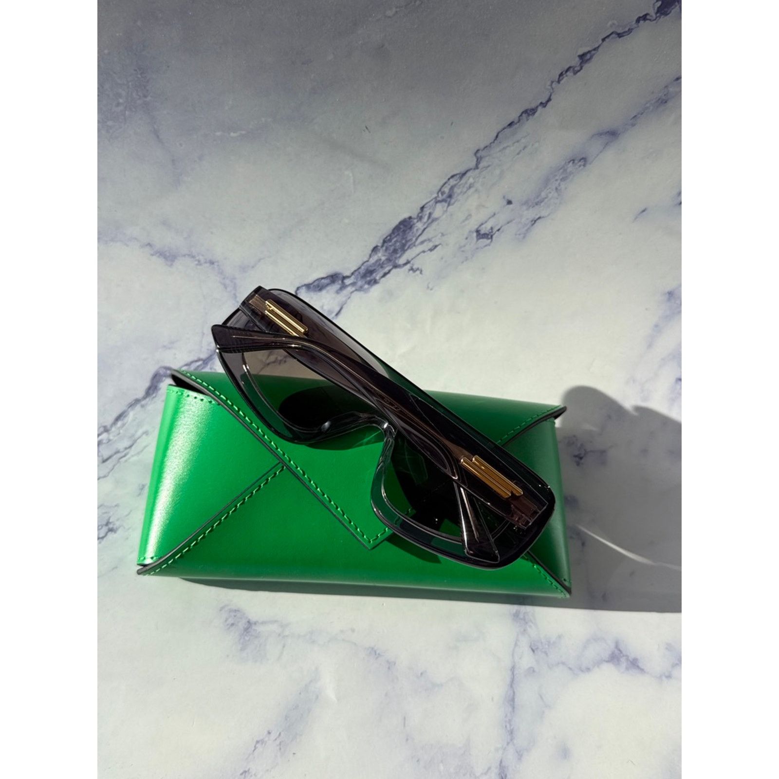 Bottega Veneta NEW Bottega Veneta BV1281S Grey Mask Sunglasses $595 Size ONE SIZE - 4 Thumbnail