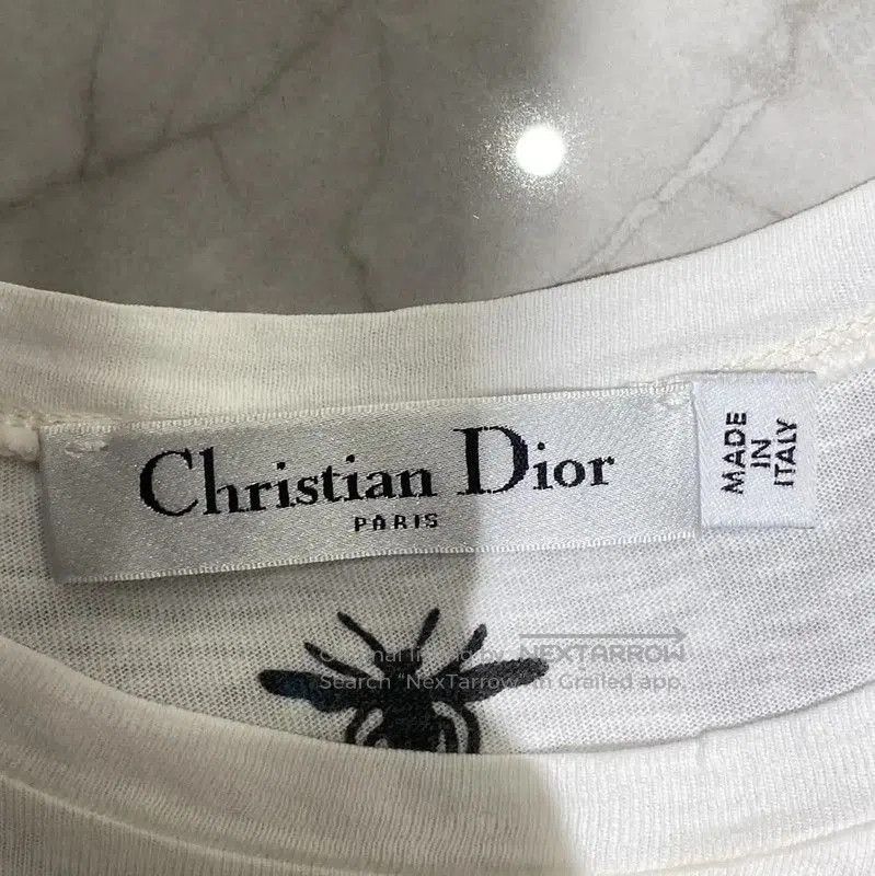 Dior Dior White Cotton Graphic T. Size XS / US 0-2 / IT 36-38 - 5 Thumbnail