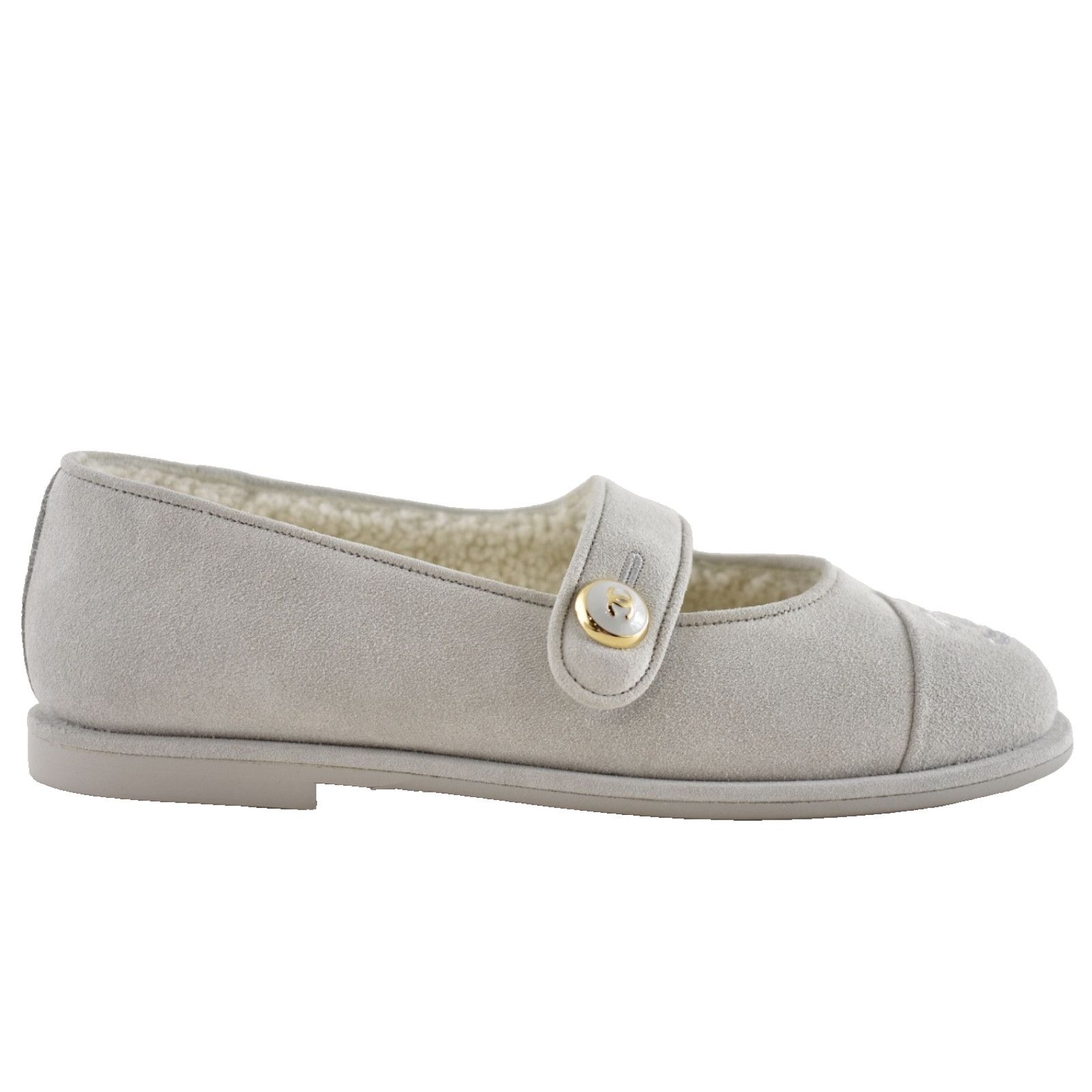 Chanel Chanel Shearling Mary Jane Moccasin Ballet Loafer Flat 38 Size US 8 / IT 38 - 1 Thumbnail