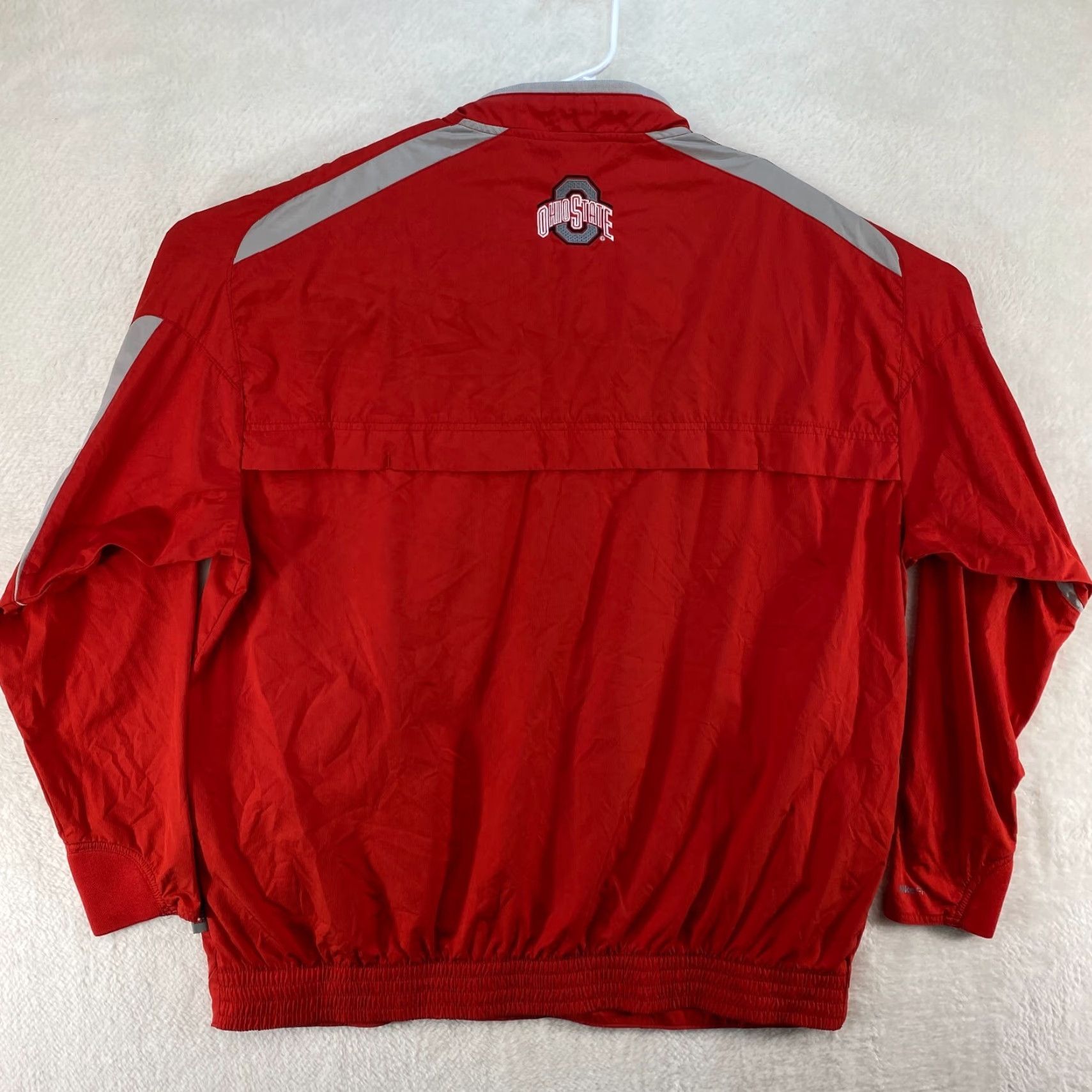 Nike VINTAGE Ohio State Buckeyes Jacket XL Red Pullover Windbreaker 1/4 Zip Nike Storm Fit Size US XL / EU 56 / 4 - 2 Thumbnail