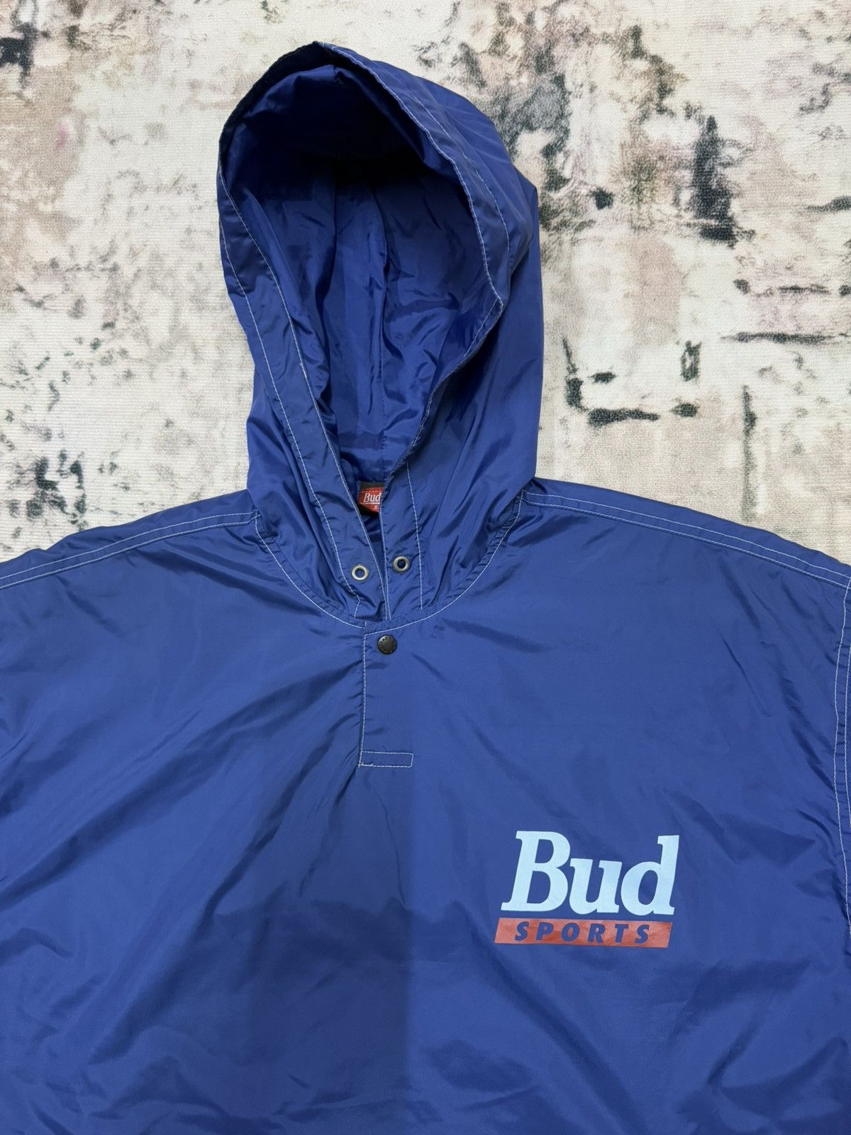 Budweiser × Vintage Vintage Budweiser Sports Pullover Windbreaker Jacket Size US L / EU 52-54 / 3 - 4 Thumbnail