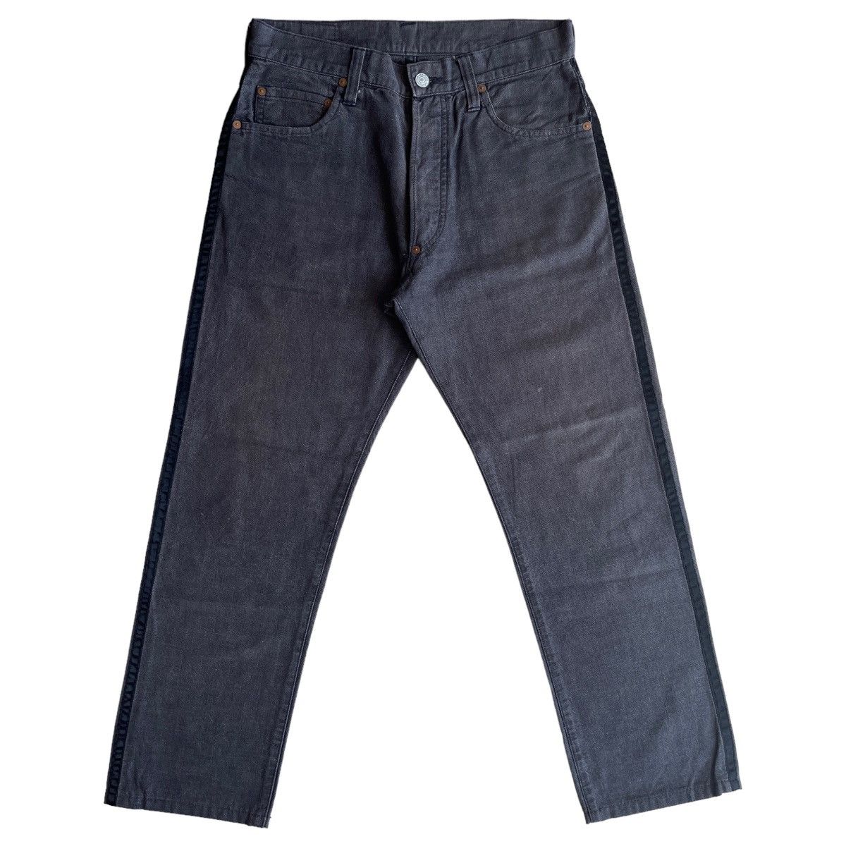 Evisu × Japanese Brand EVISU BLACK SEAGULL VELVET LIST JEANS Size US 30 / EU 46 - 2 Thumbnail