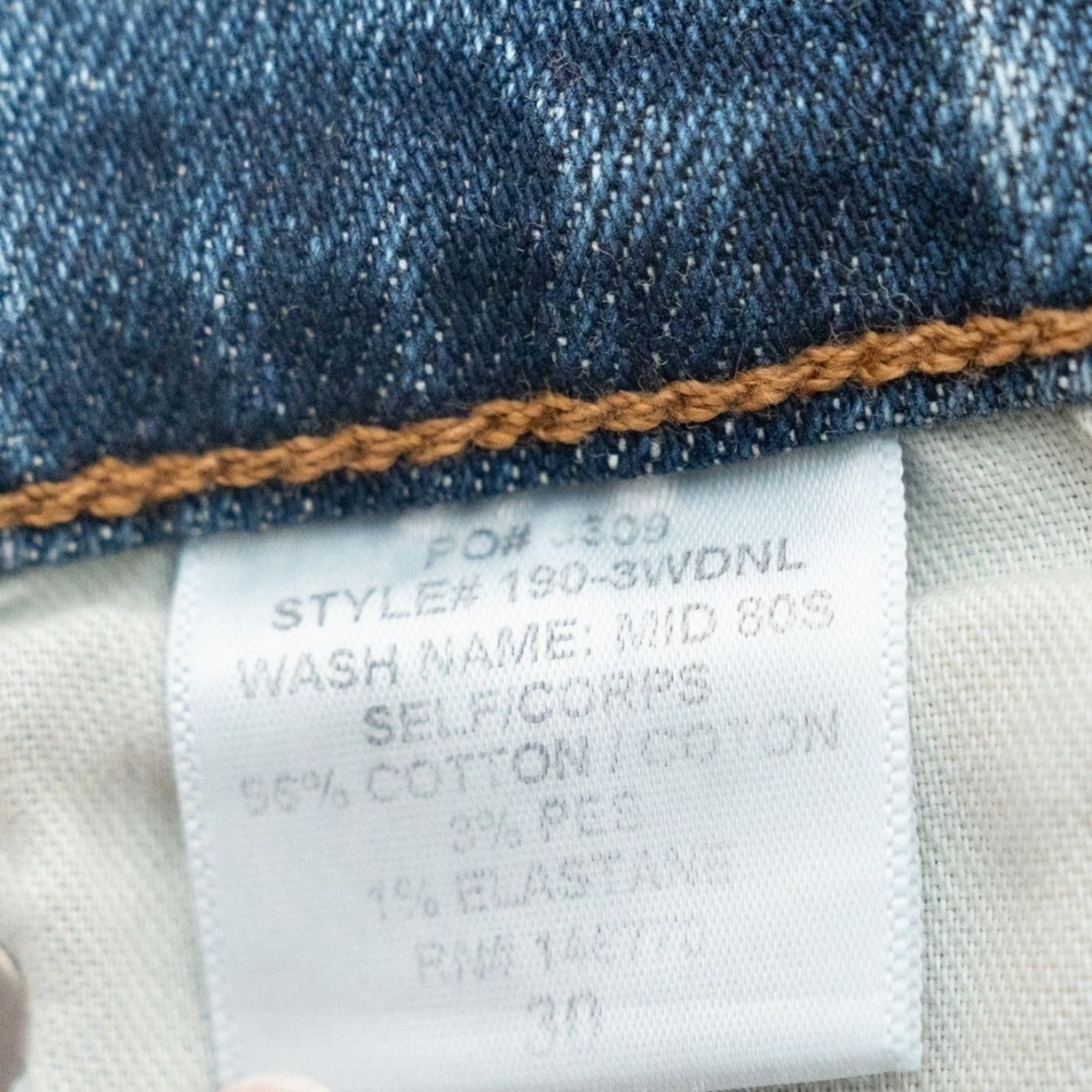 RE/DONE RE/Done. Double Needle Long Stretch Jeans In Blue. Size 30" / US 8 / IT 44 - 13 Thumbnail