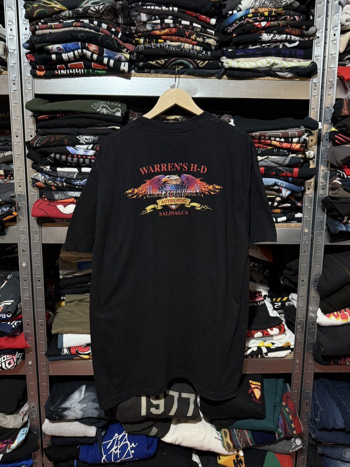 Harley Davidson Vintage 2000 Harley Davidson Raw Power Salinas CA T-Shirt Size US XL / EU 56 / 4 - 2 Thumbnail