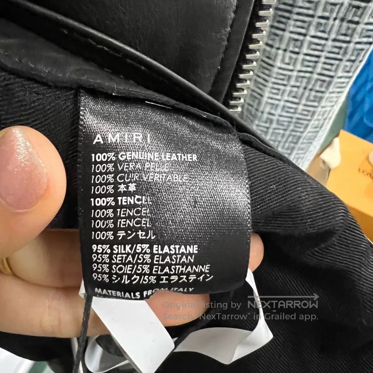 Amiri amiri black leather biker jacket size 34. Size US S / EU 44-46 / 1 - 4 Thumbnail