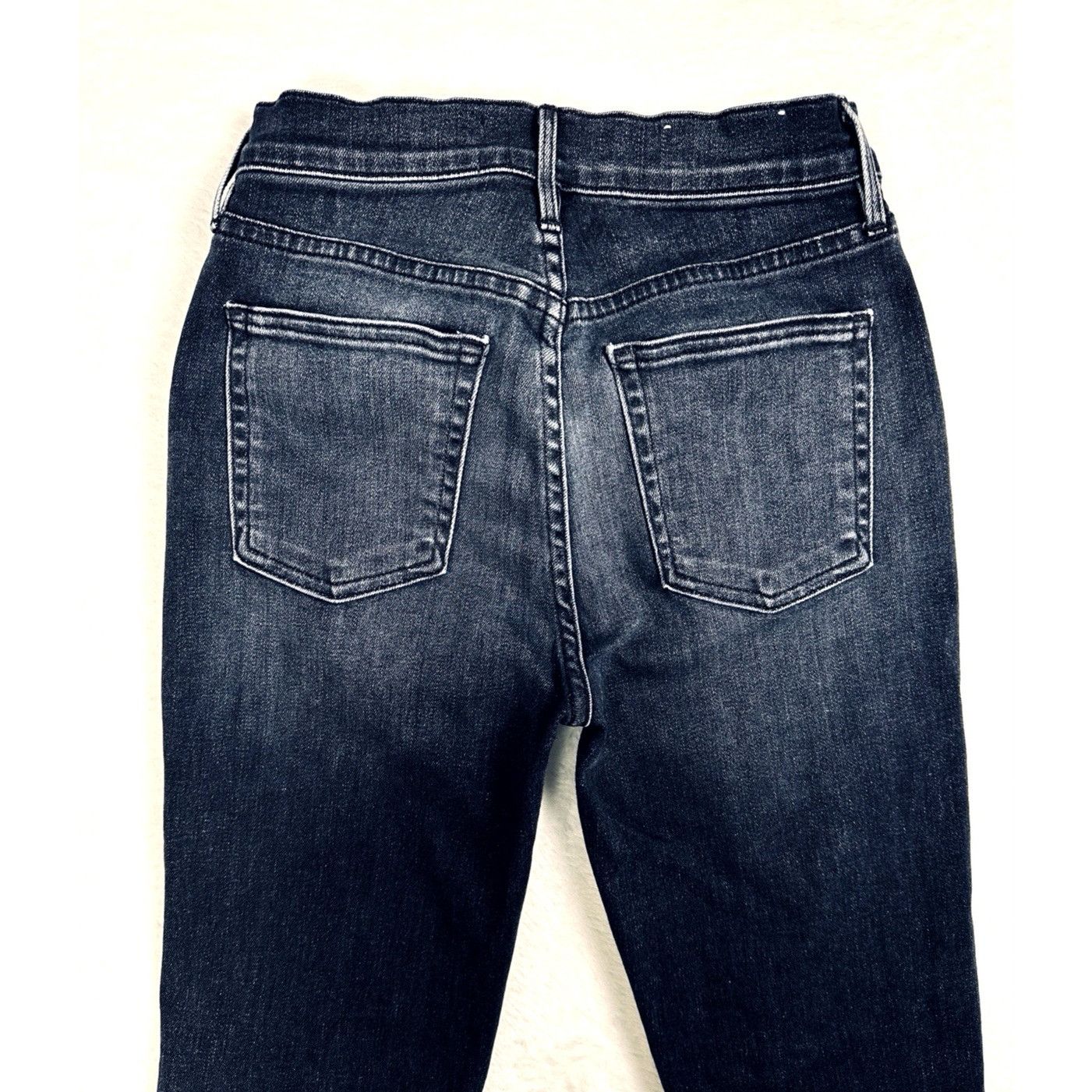 3x1 3x1 NYC Elise Jeans Womens 24 Dark Wash Raw Hem Skinny Premi Size 24" / US 00 / IT 34 - 8 Thumbnail
