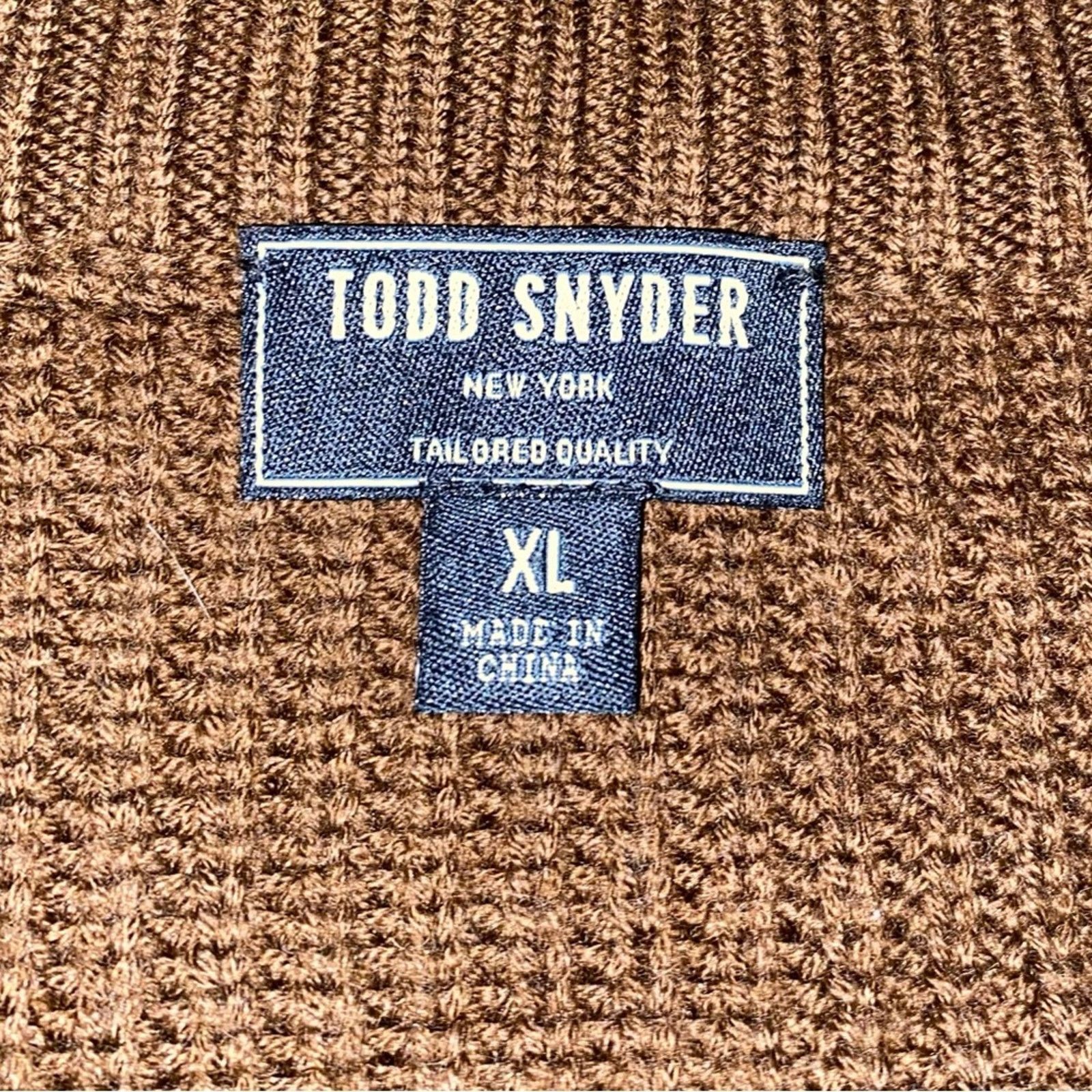 Todd Snyder TODD SNYDER $299 Cardigan Full Zip Brown Merino Sweater XL Size US XL / EU 56 / 4 - 3 Thumbnail