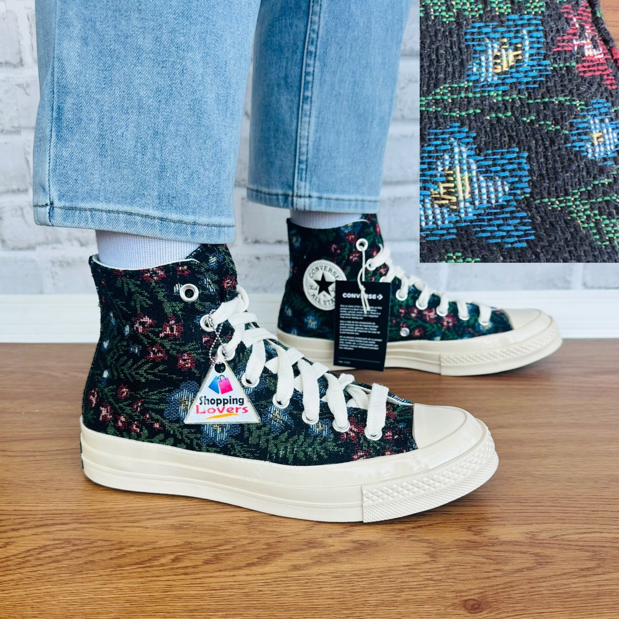 ❤️❤️❤️Converse Chuck 70 Floral Tapestry Hi Womens Shoes