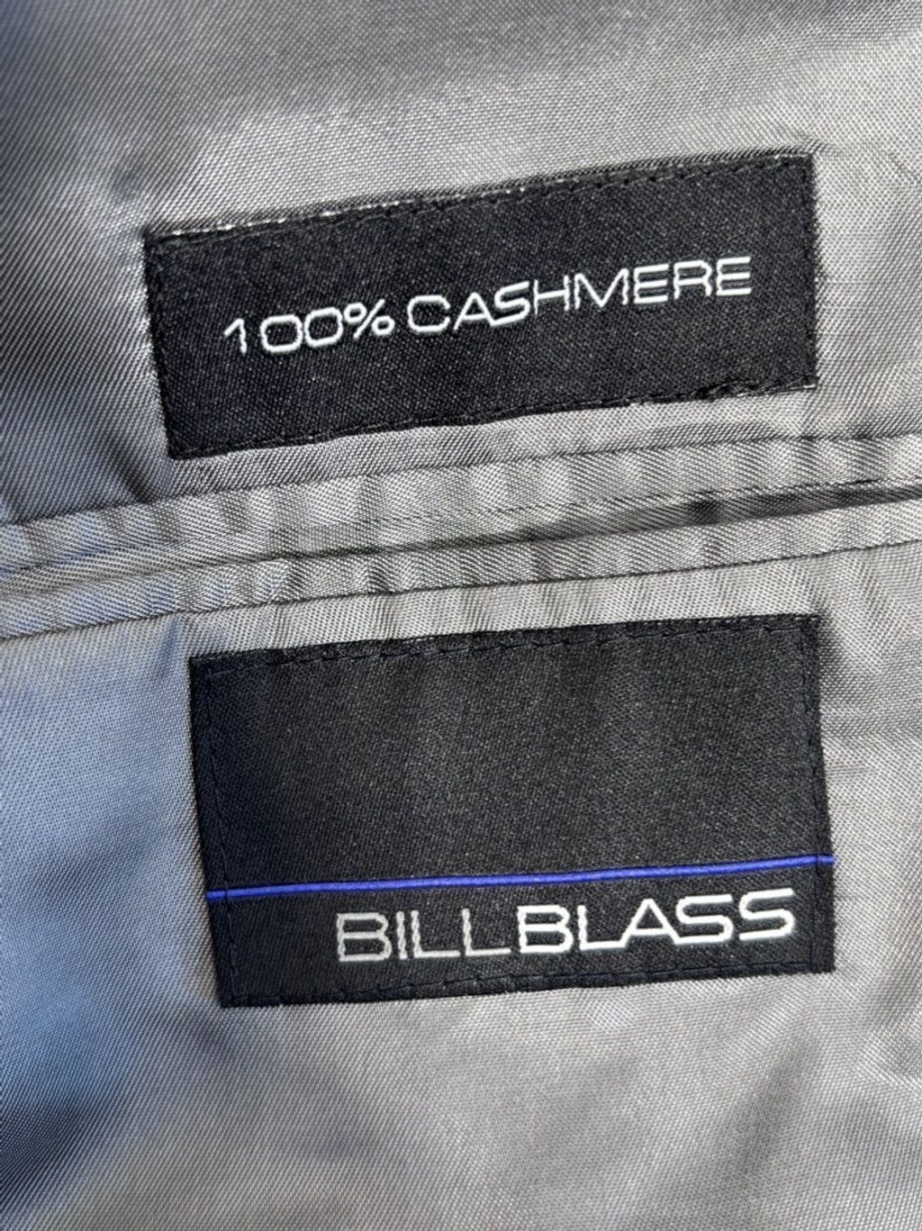 Bill Blass Men's Bill Blass Cashmere Blazer Gray Black 46 Long Size XL / US 12-14 / IT 48-50 - 6 Thumbnail