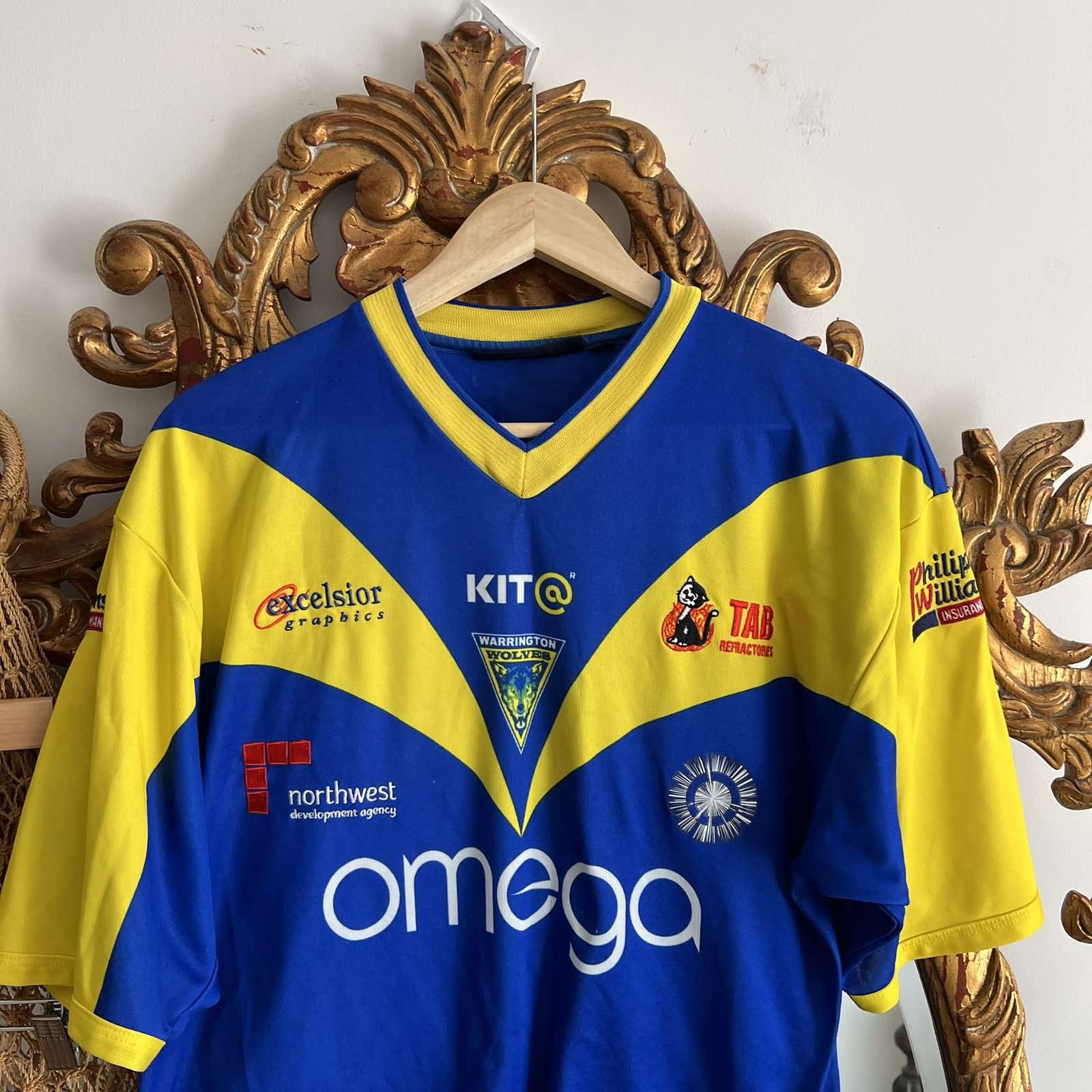 Canterbury of New Zealand Warrington Wolves Rugby Home Shirt 2004 #1 Phil Sz XL Jersey Size US XL / EU 56 / 4 - 2 Thumbnail