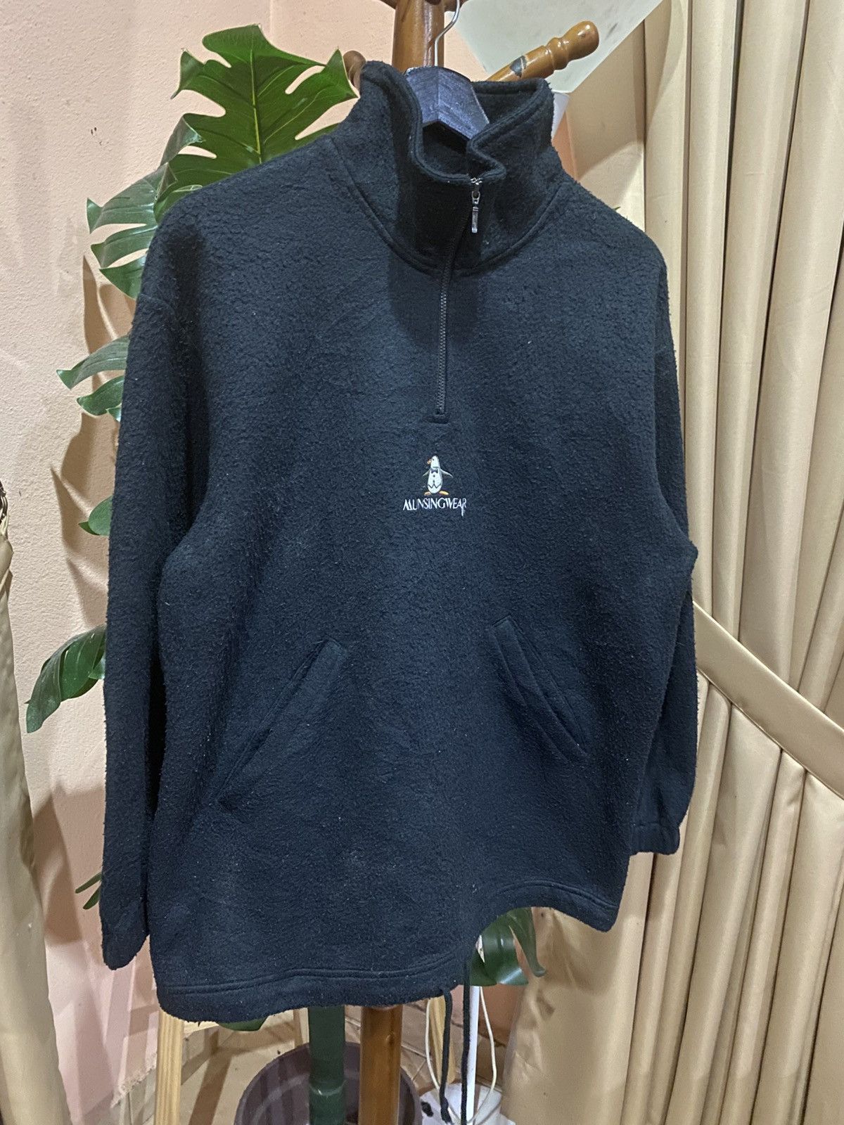 Vintage Vintage Munsingwear Grand Slam Black Fleece Pullover Size US M / EU 48-50 / 2 - 4 Thumbnail