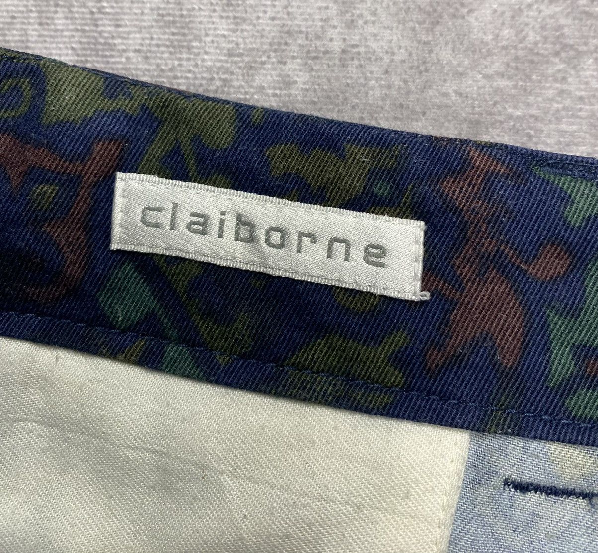 Liz Claiborne 90’s Vintage Claiborne Blue Tribal Print Chino Shorts Size US 36 / EU 52 - 3 Thumbnail