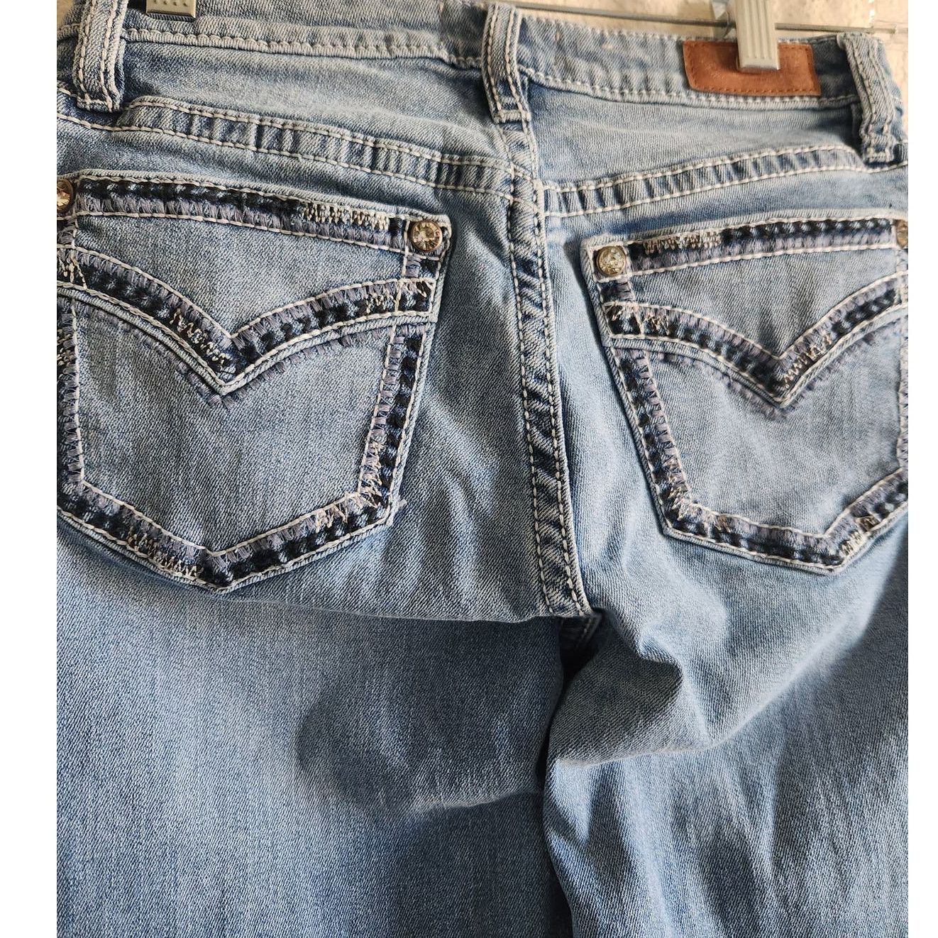 Other Shyanne Country Wide Leg Women's Light Wash Jeans 26Wx34L Size 26" / US 2 / IT 38 - 5 Thumbnail