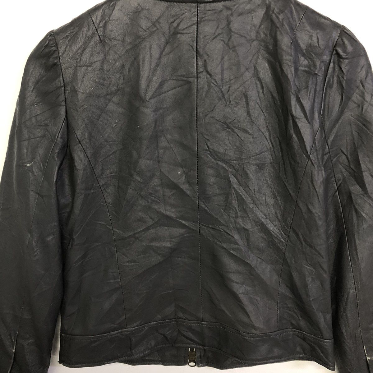 Japanese Brand Esnation Bis Lamb Leather Women Jacket Size S / US 4 / IT 40 - 9 Thumbnail