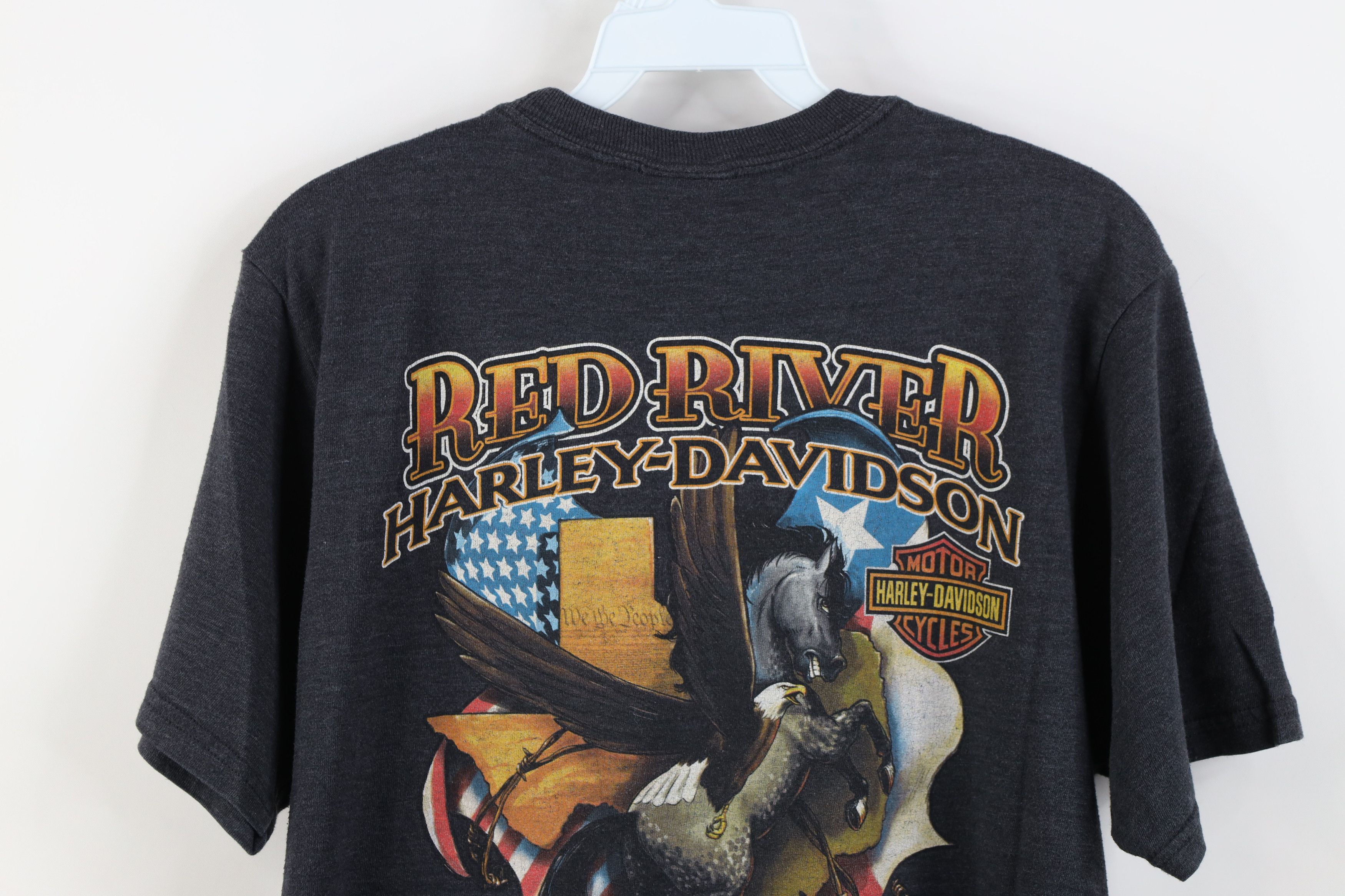 Harley Davidson Vintage Y2K Harley Davidson Spell Jersey Knit T-Shirt Gray Size US L / EU 52-54 / 3 - 12 Thumbnail