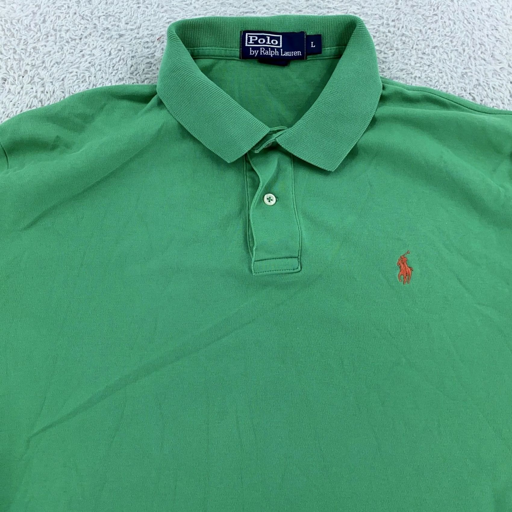 Polo Ralph Lauren Polo Ralph Lauren Polo Shirt Mens Large Green Classic Fit Pony Logo Short Sleeve Size US L / EU 52-54 / 3 - 2 Thumbnail