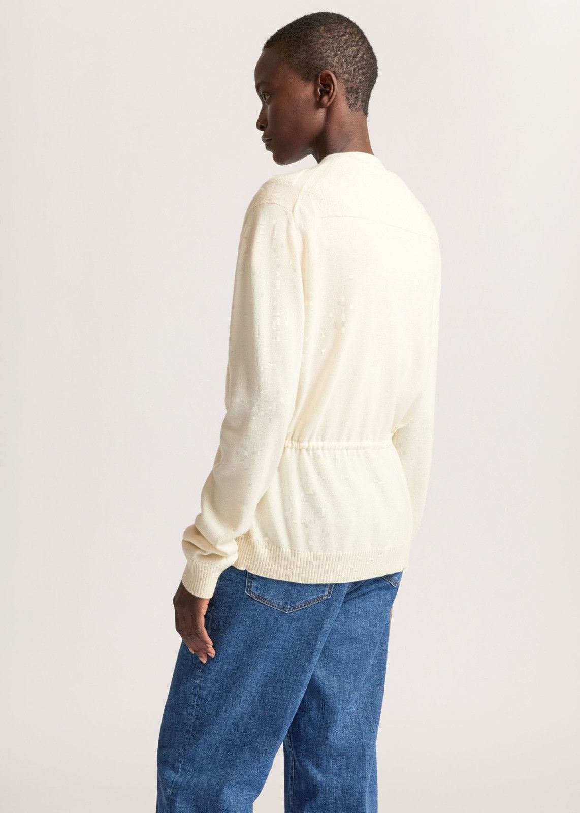 Loro Piana o1srvl11e0125 Wetherlam Cardigan in Off White Size M / US 6-8 / IT 42-44 - 2 Thumbnail