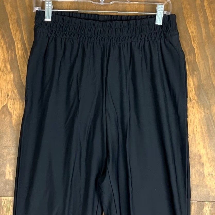 Vintage Victoria Sport Womens Pants Black Pull On High Rise Athleisure Casual Stretch S Pants Size 28" / US 6 / IT 42 - 2 Thumbnail