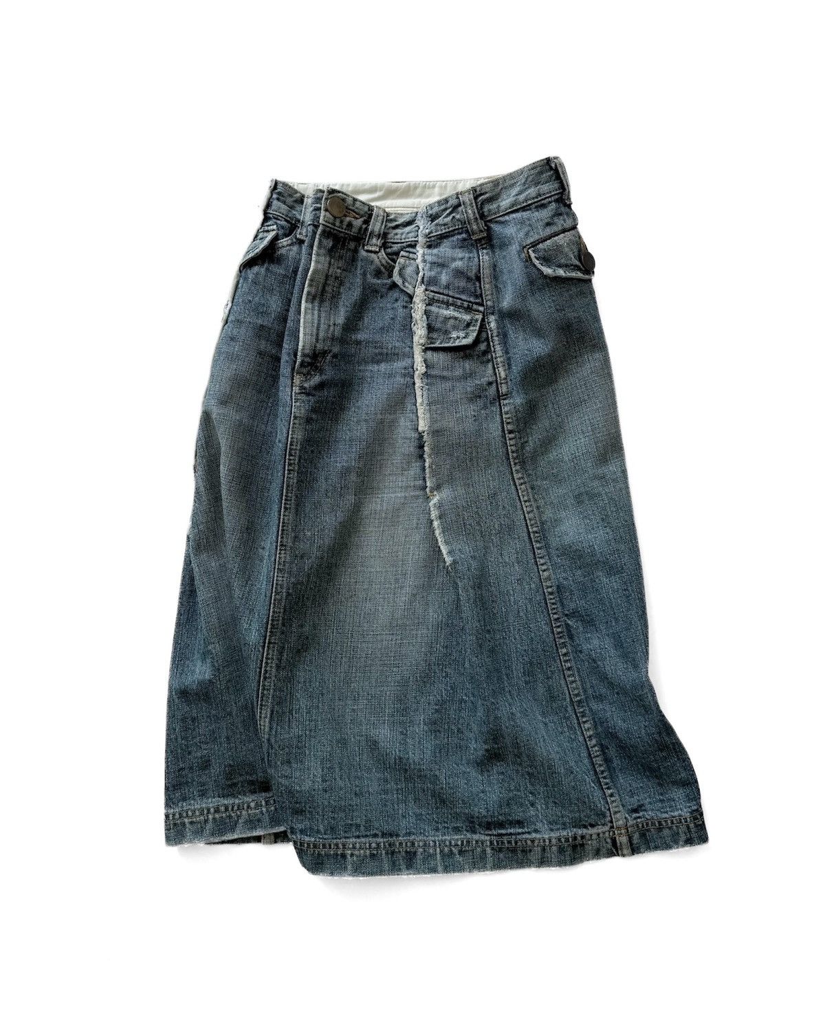 Tricot Comme des Garcons VINTAGE tricot COMME des GARÇONS Denim Skirt Size 28" / US 6 / IT 42 - 5 Thumbnail