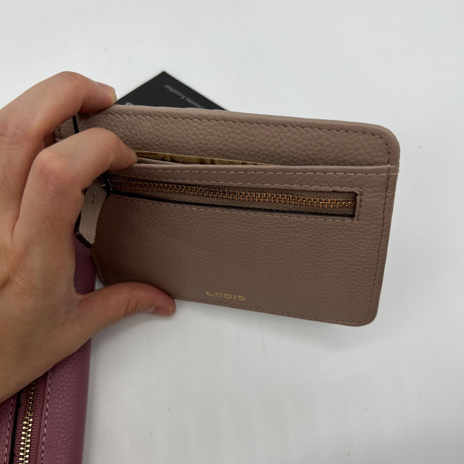 Other LODIS Texas Leather 2-Piece Wallet Set Pink & Brown Size ONE SIZE - 11 Thumbnail