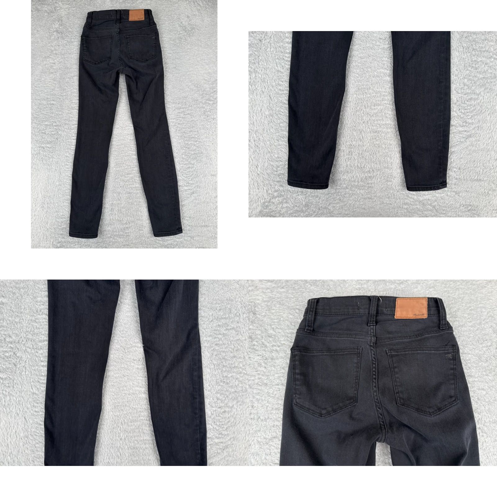 Madewell Madewell Jeans Women 23 Black Denim 9" High Rise Skinny Cotton Modal 22x26 Jeans Womens Black 90s Theme Size 40" / US 18 - 10 Thumbnail