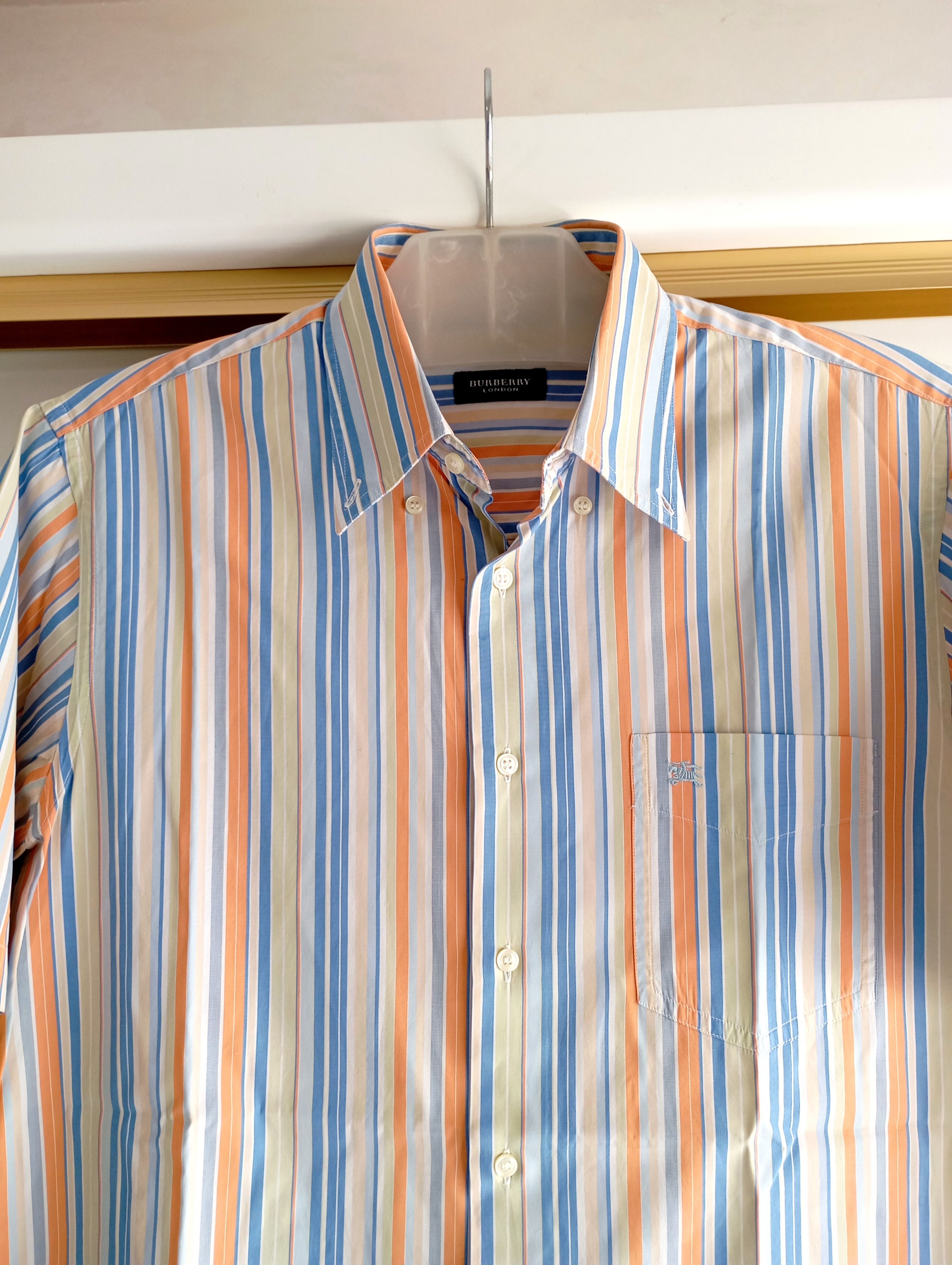 Burberry Burberry shirt summer striped short sleeve size M Size US M / EU 48-50 / 2 - 3 Thumbnail