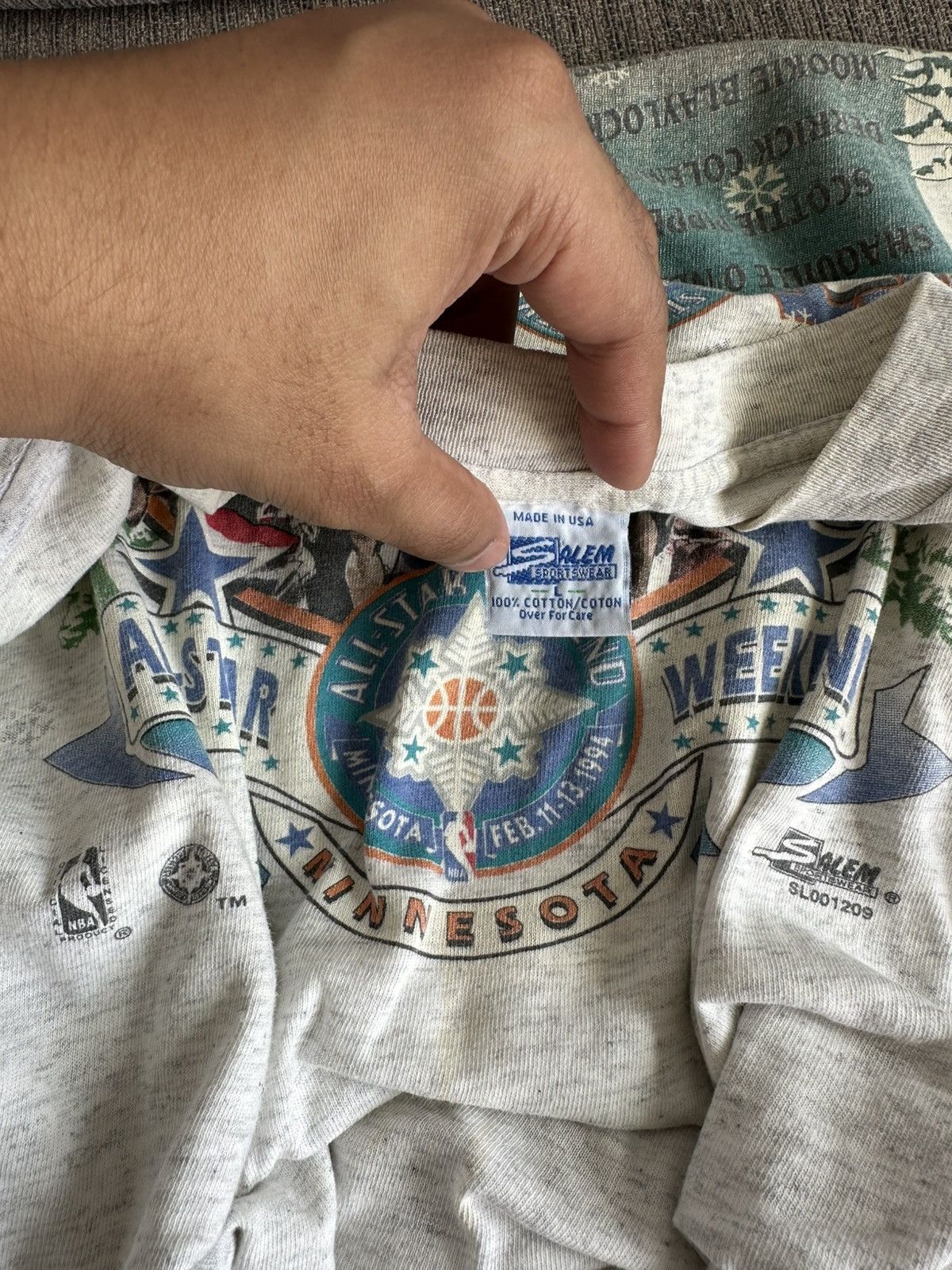 NBA Vintage 90’s NBA ALL-STAR WEEKEND Minnesota SalemSportwear Size US XL / EU 56 / 4 - 3 Thumbnail