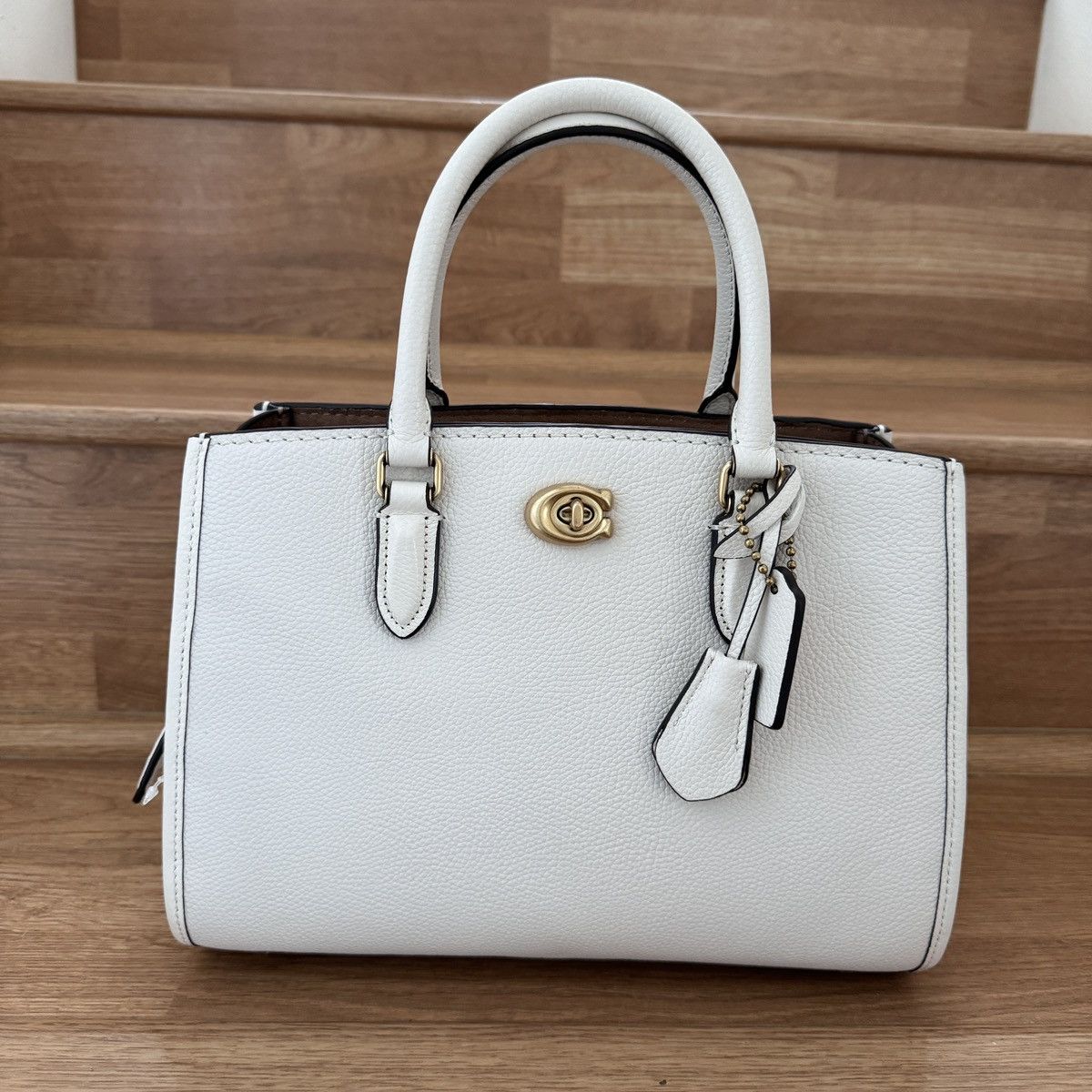 image of Coach Brooke Carryall 28 Bag Ce732 In Chalk in Chalk White, Women's