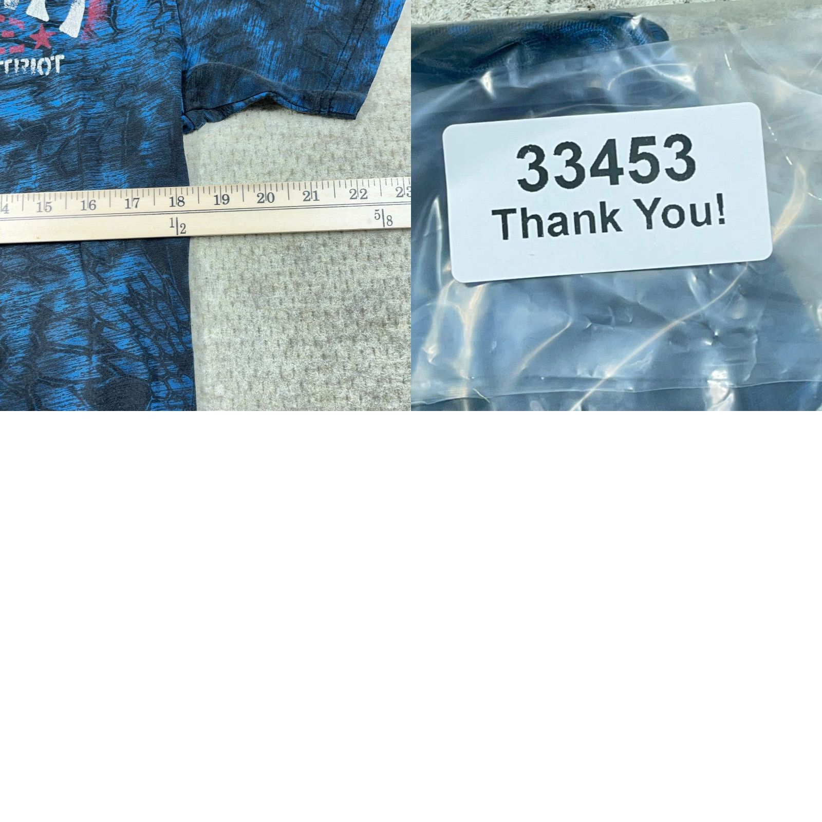Affliction Affliction Shirt Men Medium Blue Tee Live Fast Chris Kyle MMA Spell Out Tie Dye Graphic Print Size US M / EU 48-50 / 2 - 8 Thumbnail