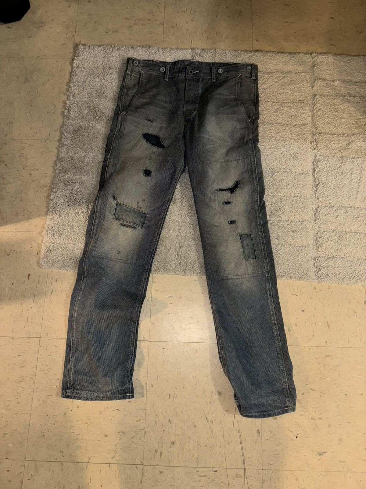 RRL Ralph Lauren RRL Engineer Fit repaired carpenter pants Size US 30 / EU 46 - 2 Thumbnail