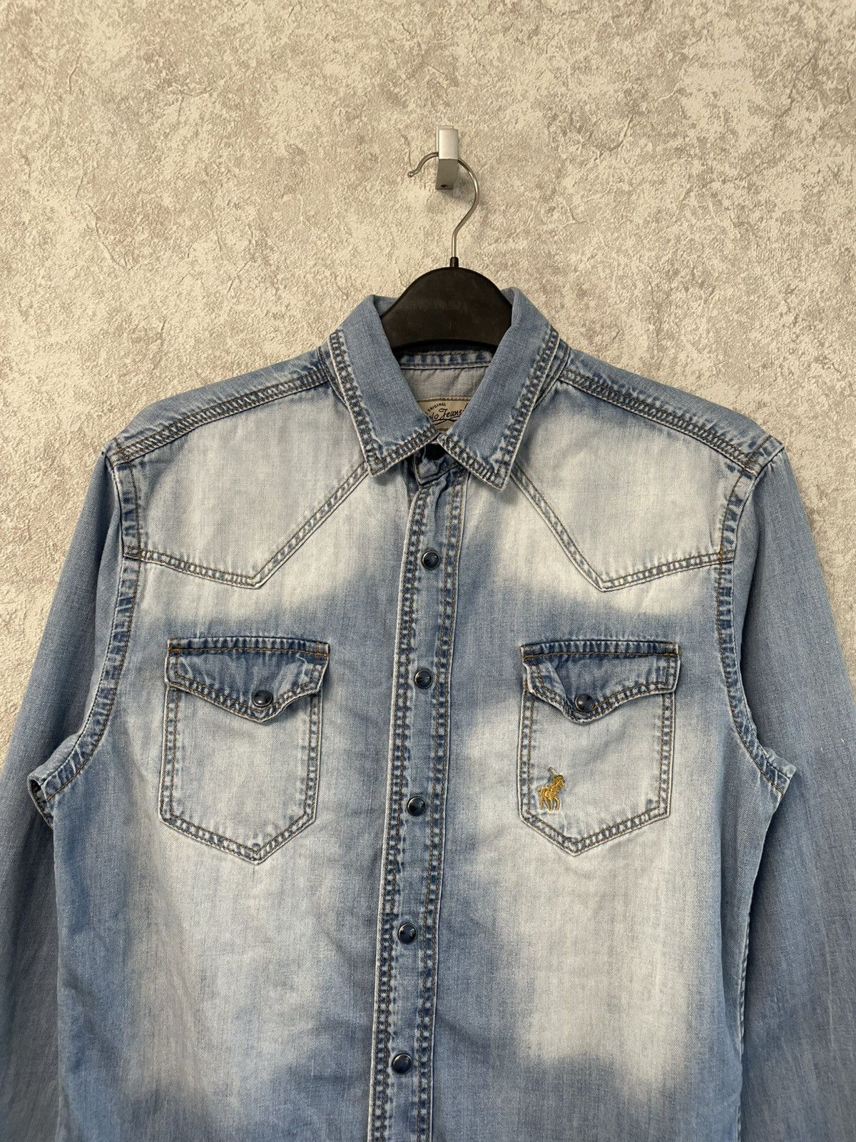 Polo Ralph Lauren Vintage Polo Ralph Lauren Jeans Denim Long Sleeve Shirt Size US S / EU 44-46 / 1 - 2 Thumbnail
