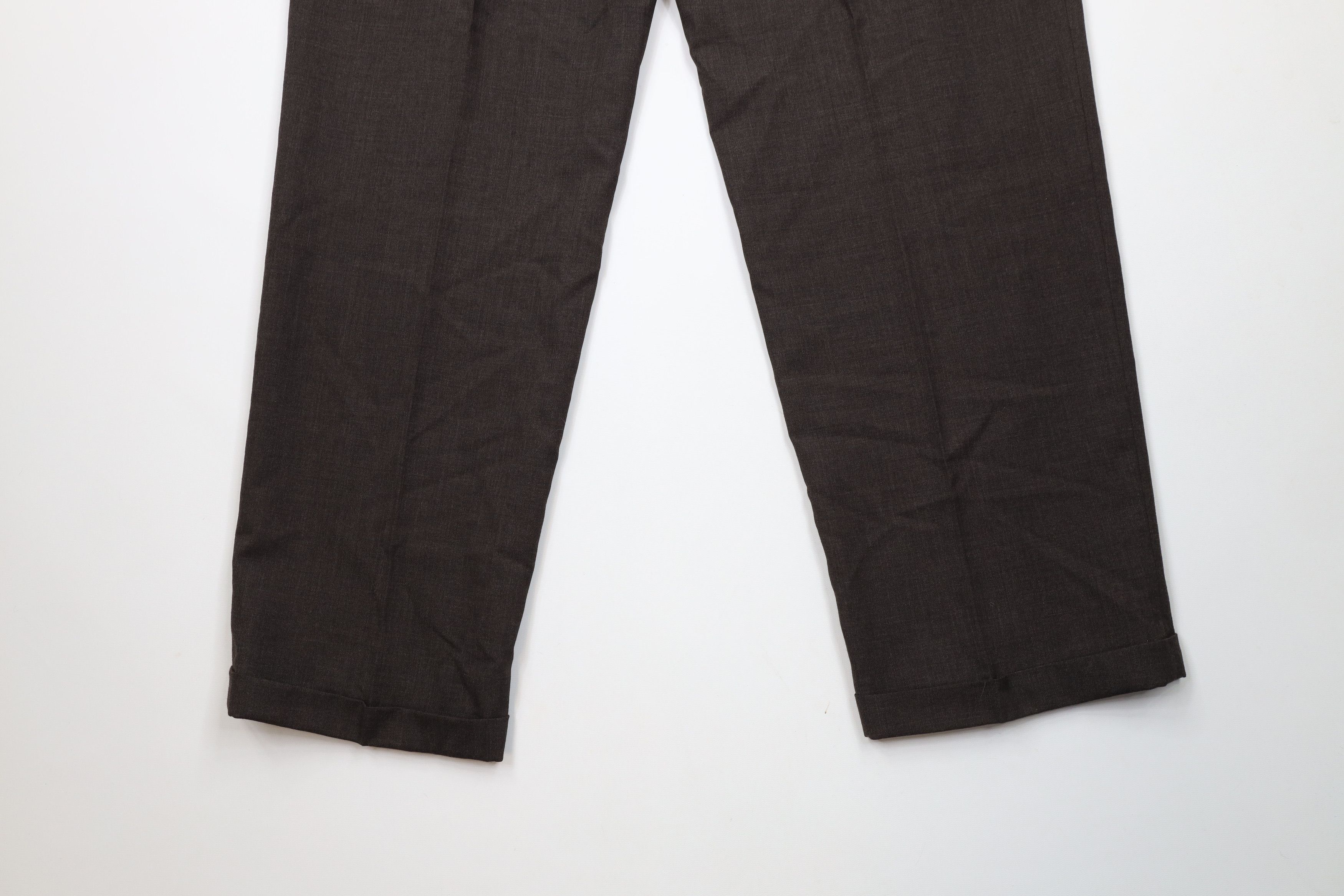 Vintage Vintage 90s Streetwear Cuffed Wide Leg Chino Pants Brown Size US 36 / EU 52 - 13 Thumbnail